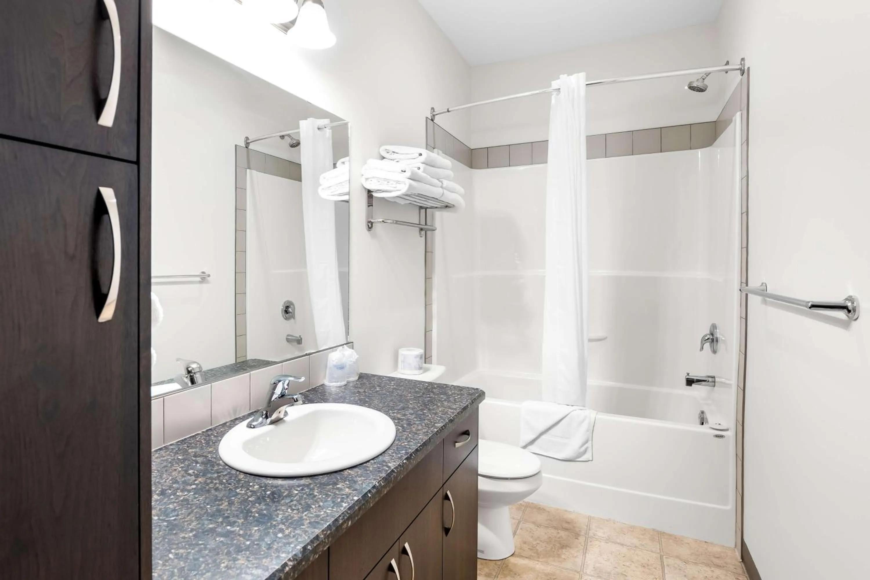 Bathroom in SureStay Studio by Best Western Hardisty