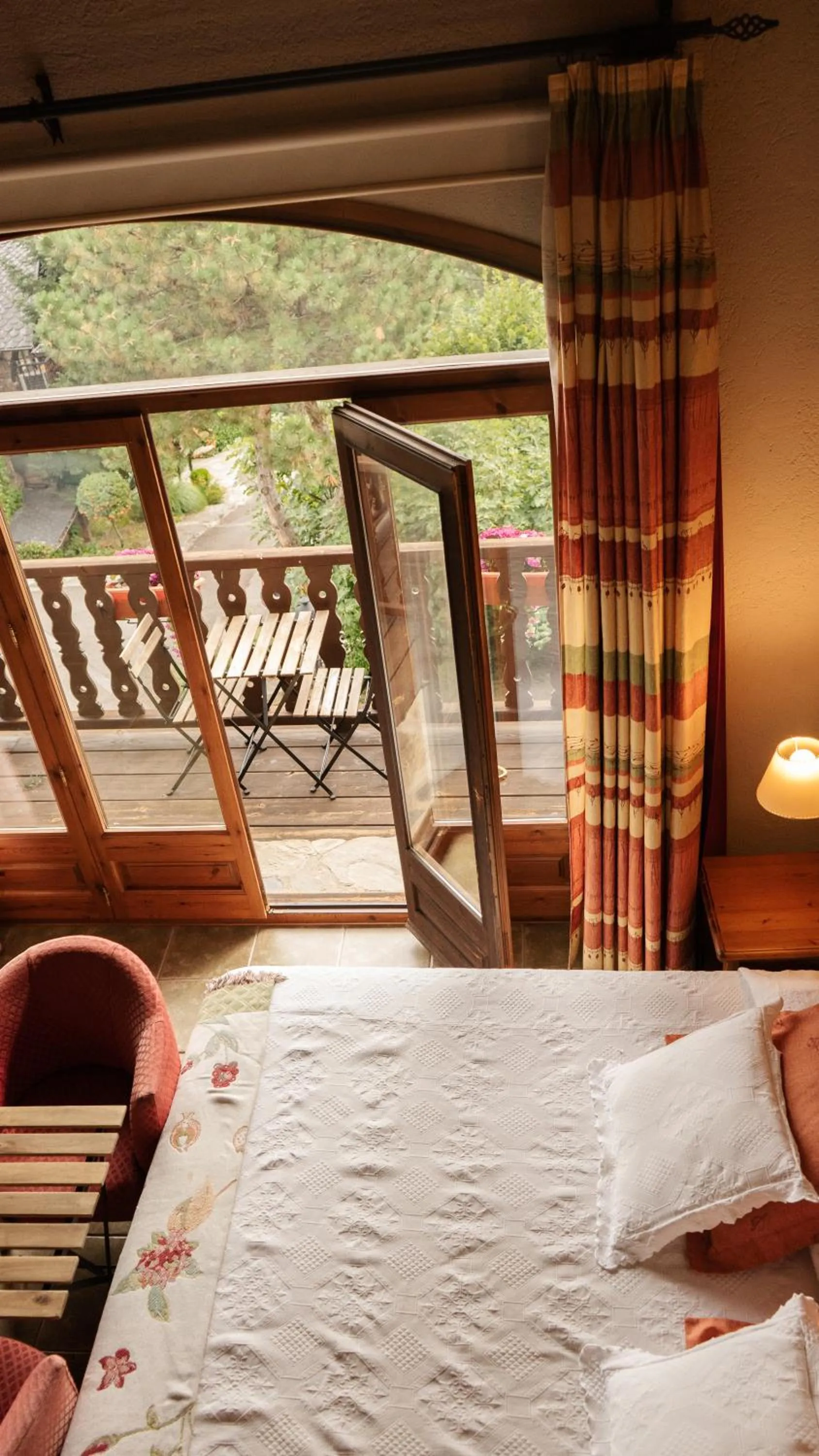 Balcony/Terrace, Bed in Mas D'en Roqueta