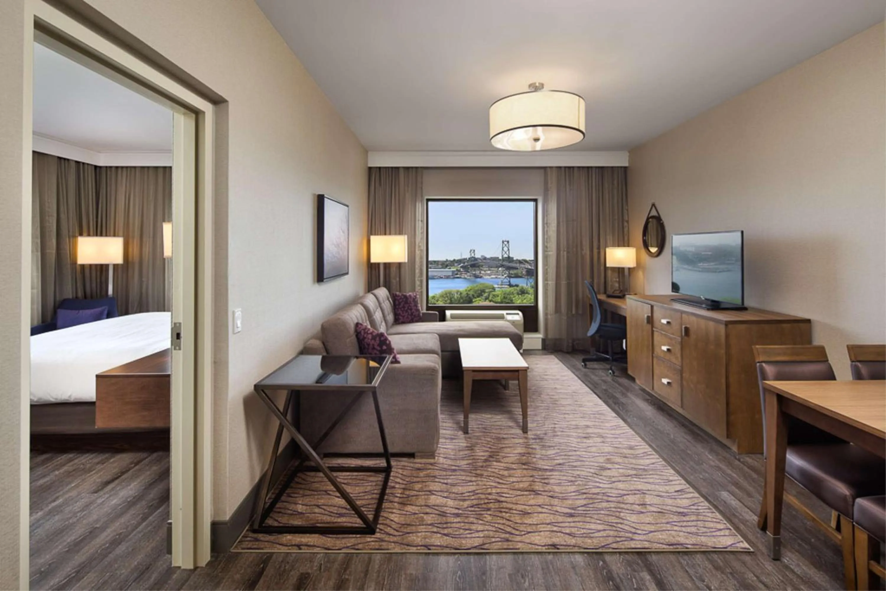 Living room in DoubleTree By Hilton Halifax Dartmouth