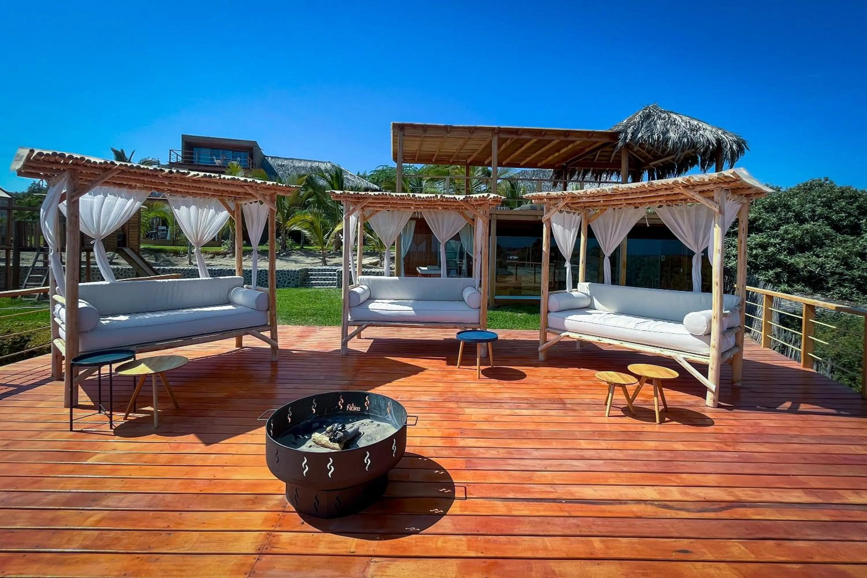 fireplace in Casa Safran Vichayito