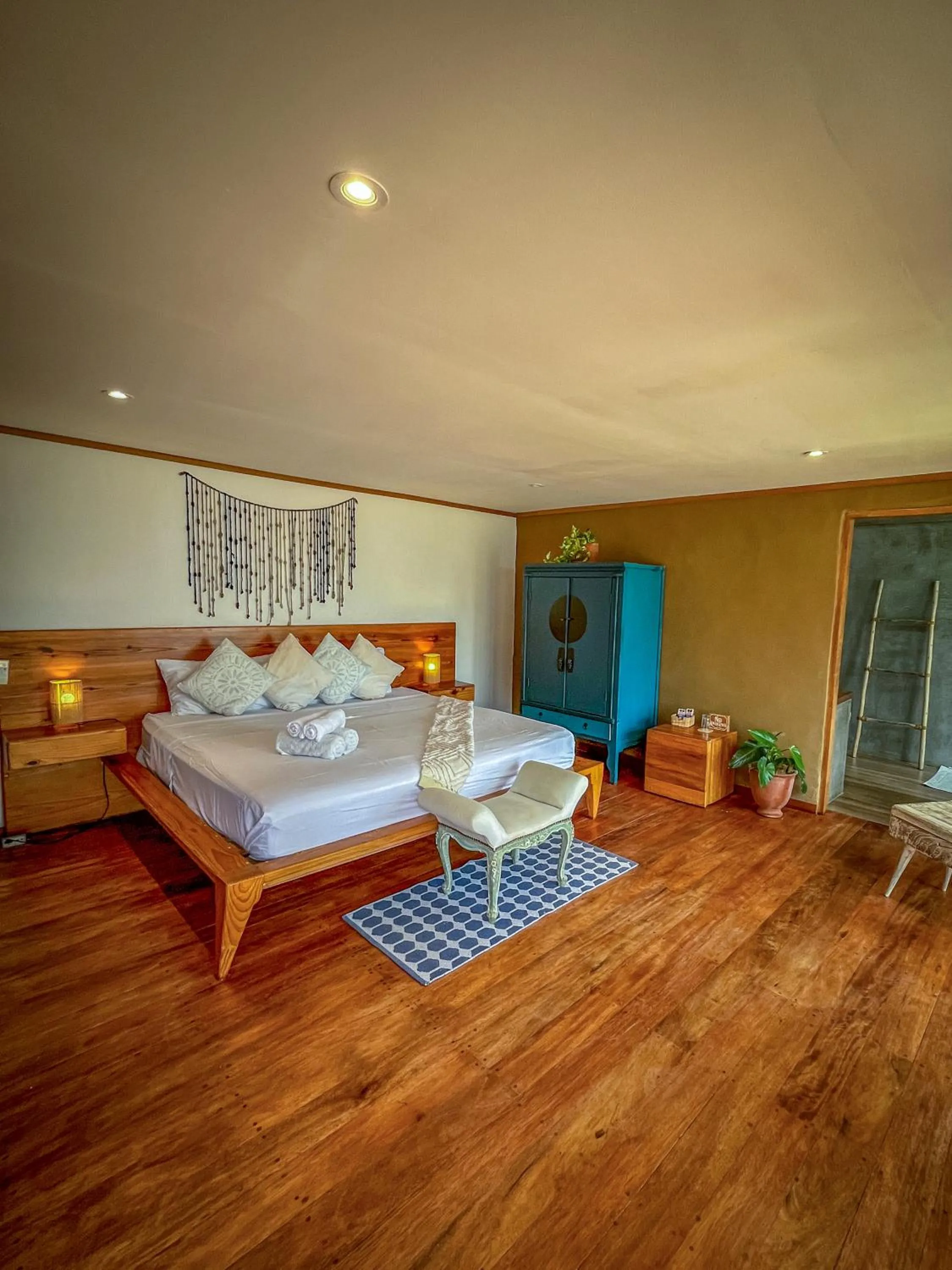 Bedroom, Bed in Casa Safran Vichayito