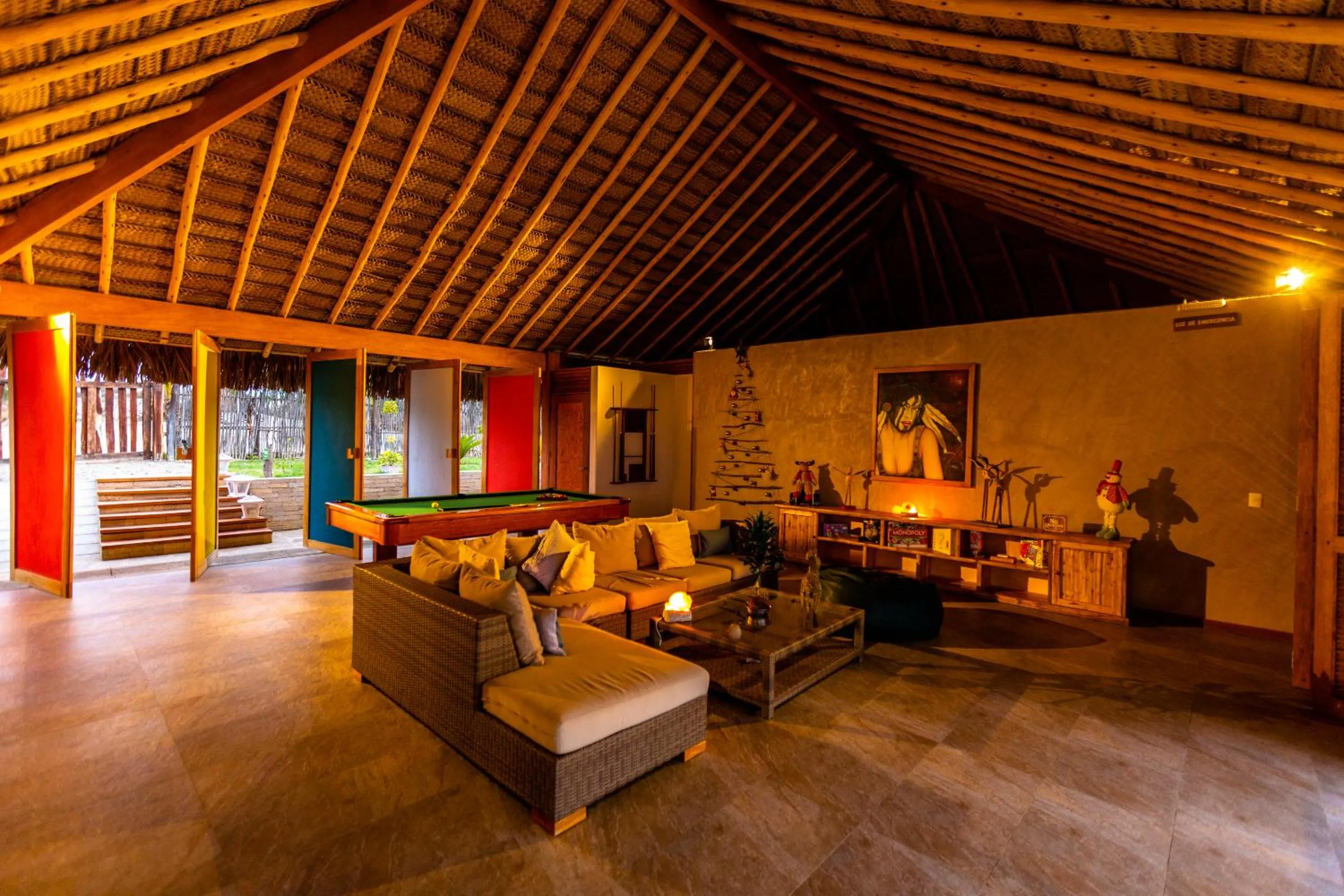 Living room in Casa Safran Vichayito