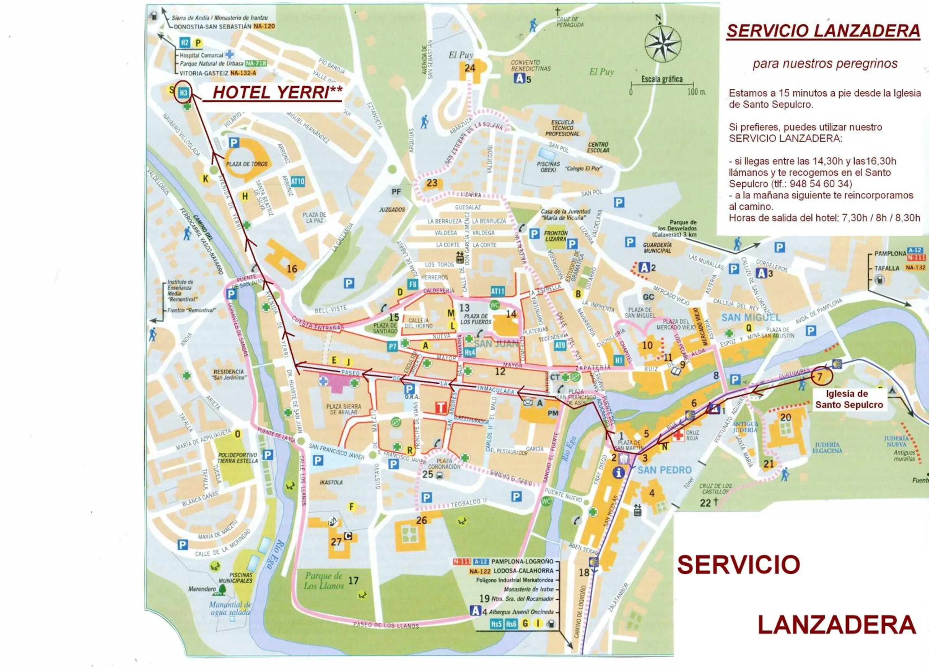 Location in Hotel Yerri