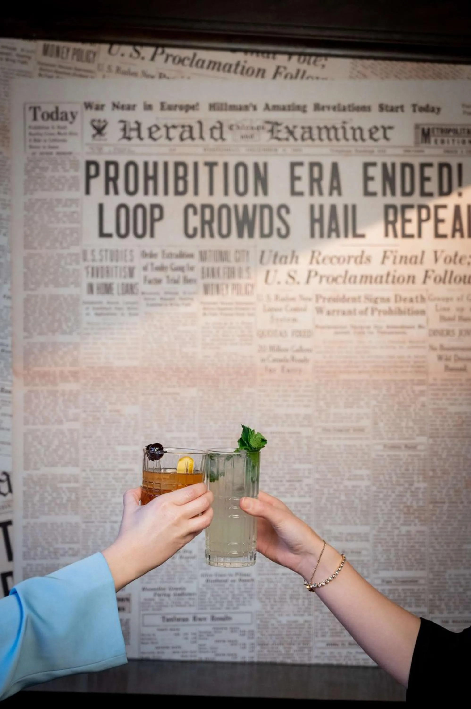 Drinks in The Palmer House Hilton