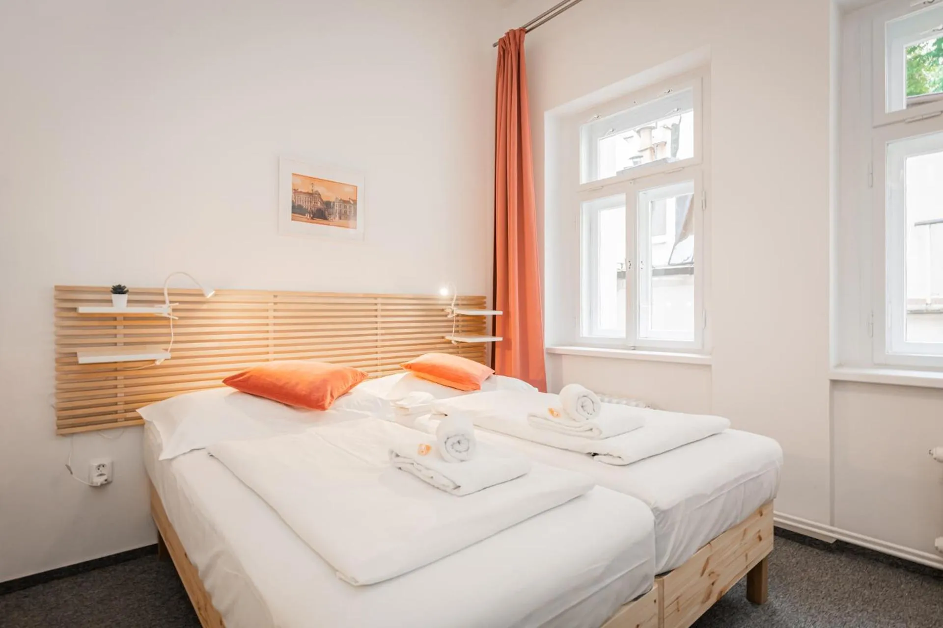 Bed in Self-service Hotel Ostaš Praha