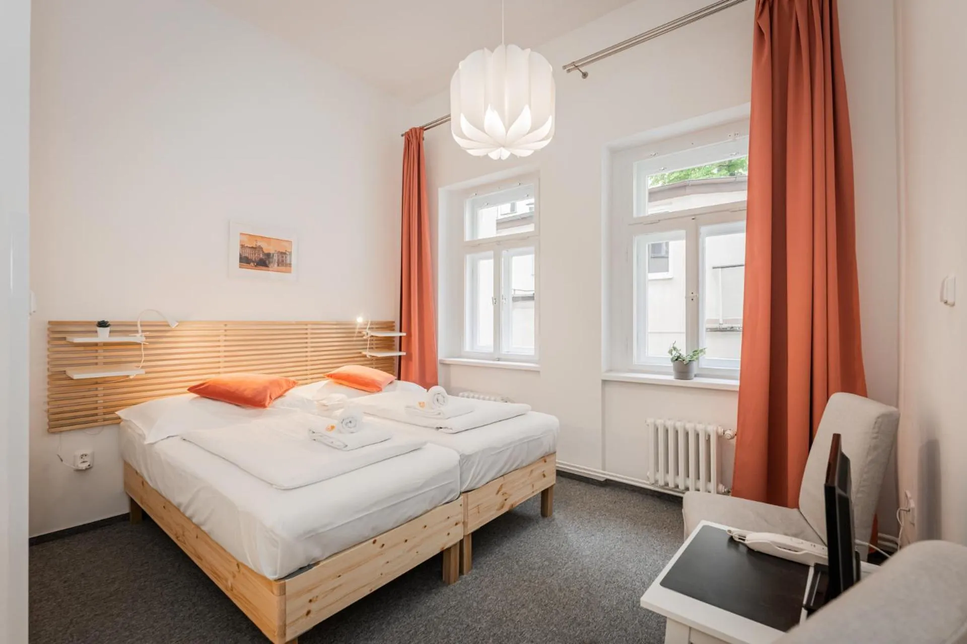 Photo of the whole room, Bed in Self-service Hotel Ostaš Praha