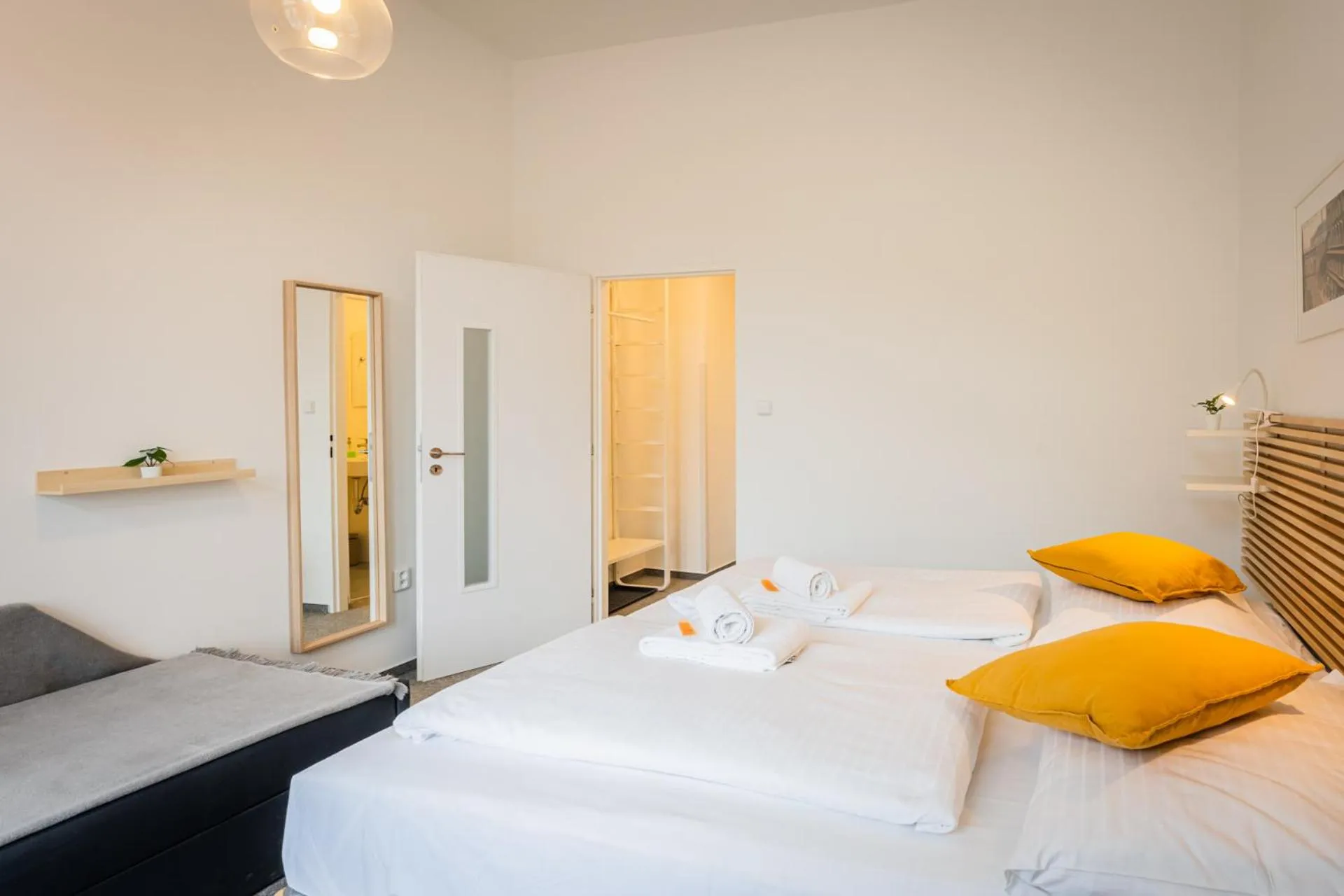 Bed in Self-service Hotel Ostaš Praha