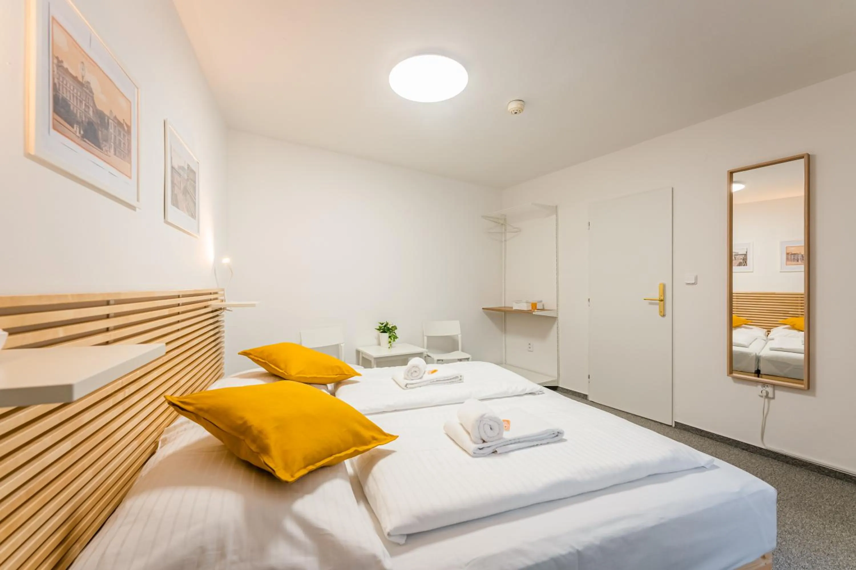 Photo of the whole room, Bed in Self-service Hotel Ostaš Praha