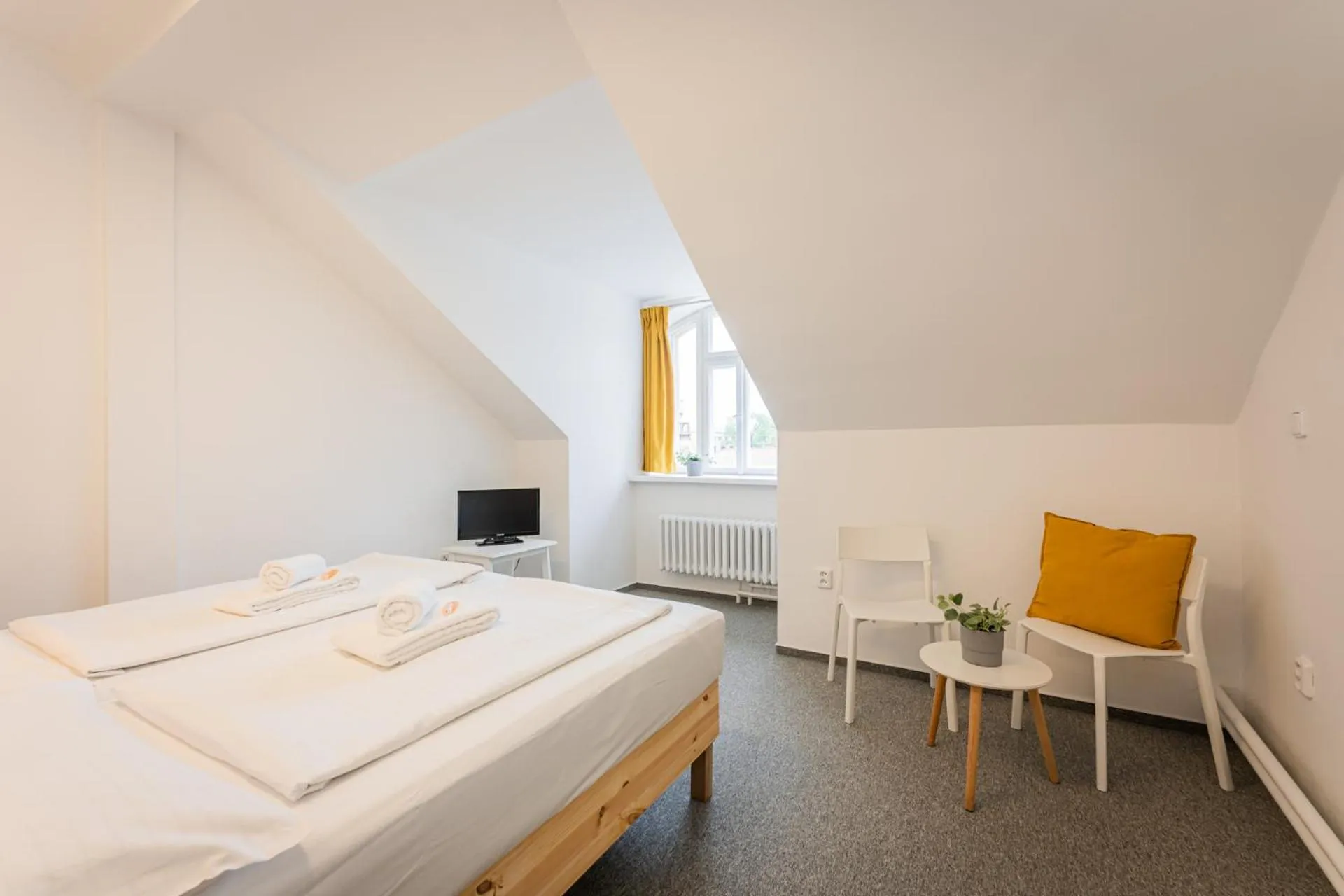 Photo of the whole room, Bed in Self-service Hotel Ostaš Praha