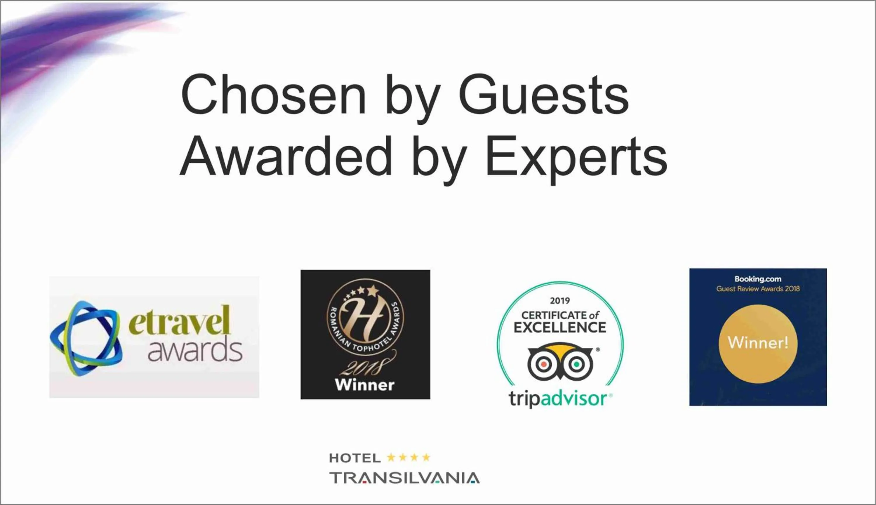 Certificate/Award in Hotel Transilvania