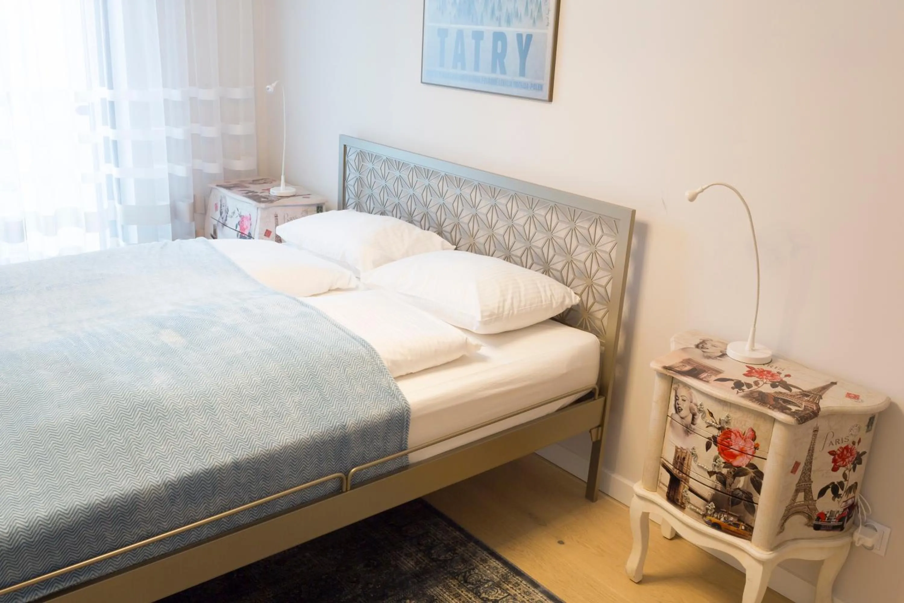Bed in Chopin Apartments