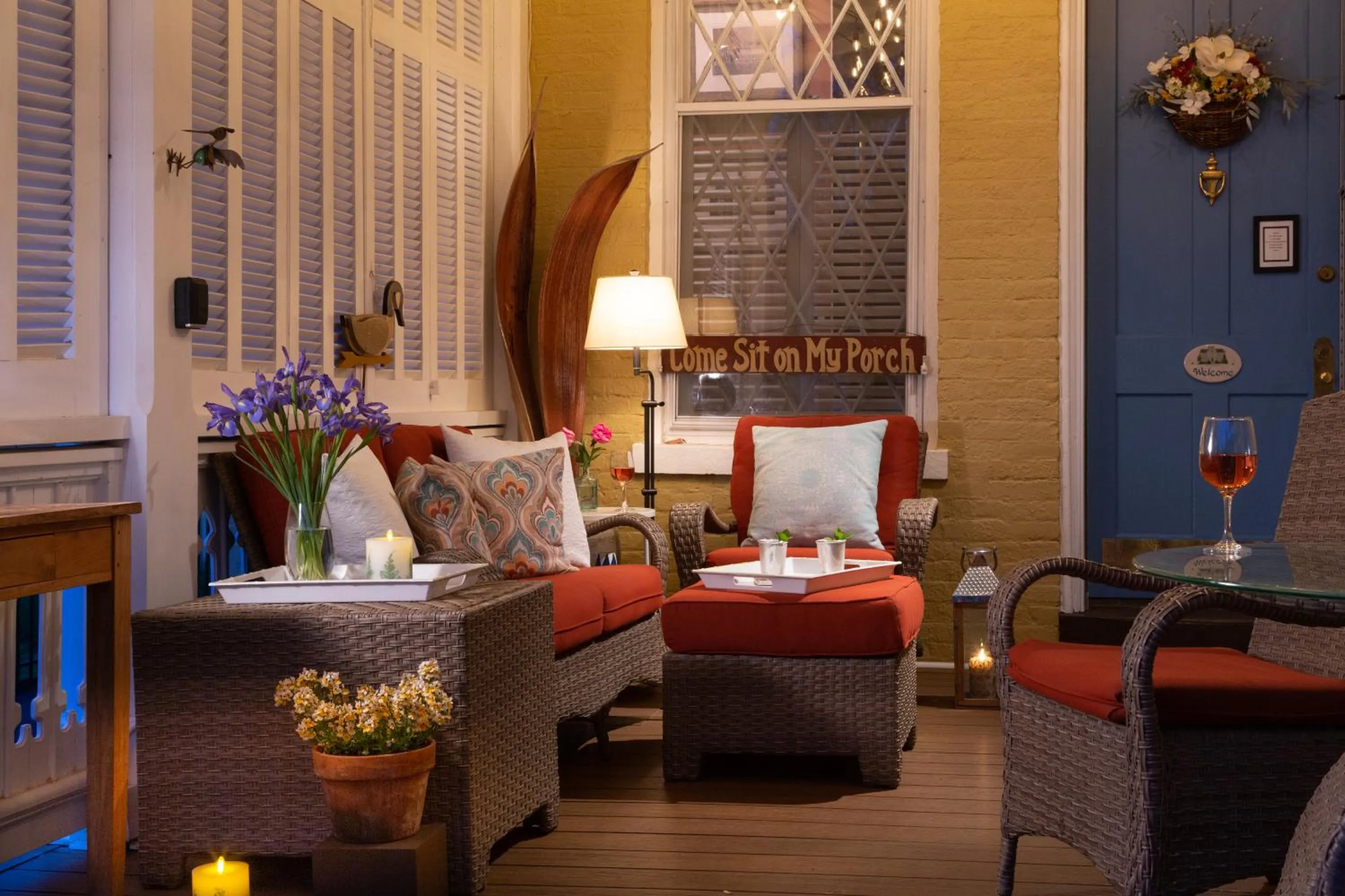 Patio in Inn at Woodhaven-In the Heart of the Bourbon Trail-Over 12 Distilleries Nearby