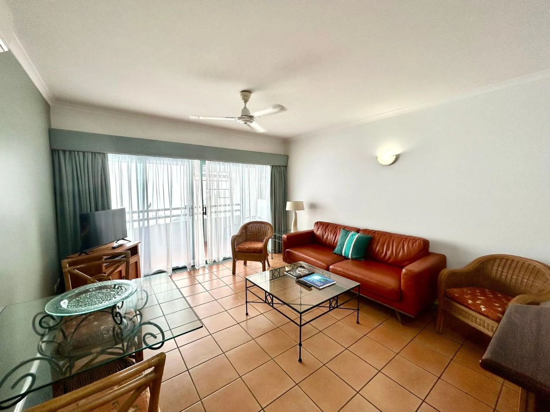 Living room in Mid City Luxury Suites