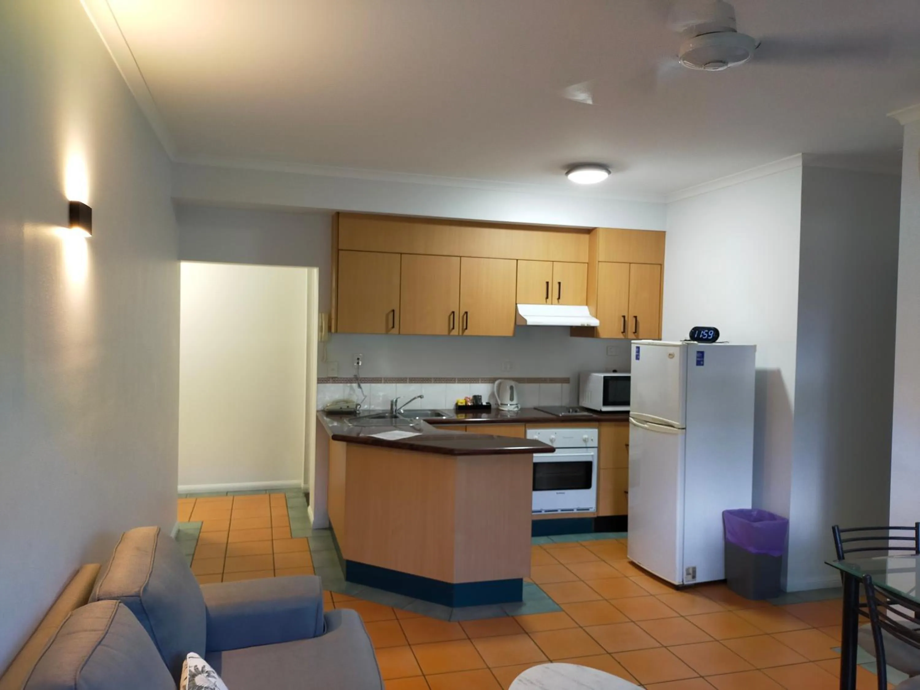 Kitchen or kitchenette in Mid City Luxury Suites