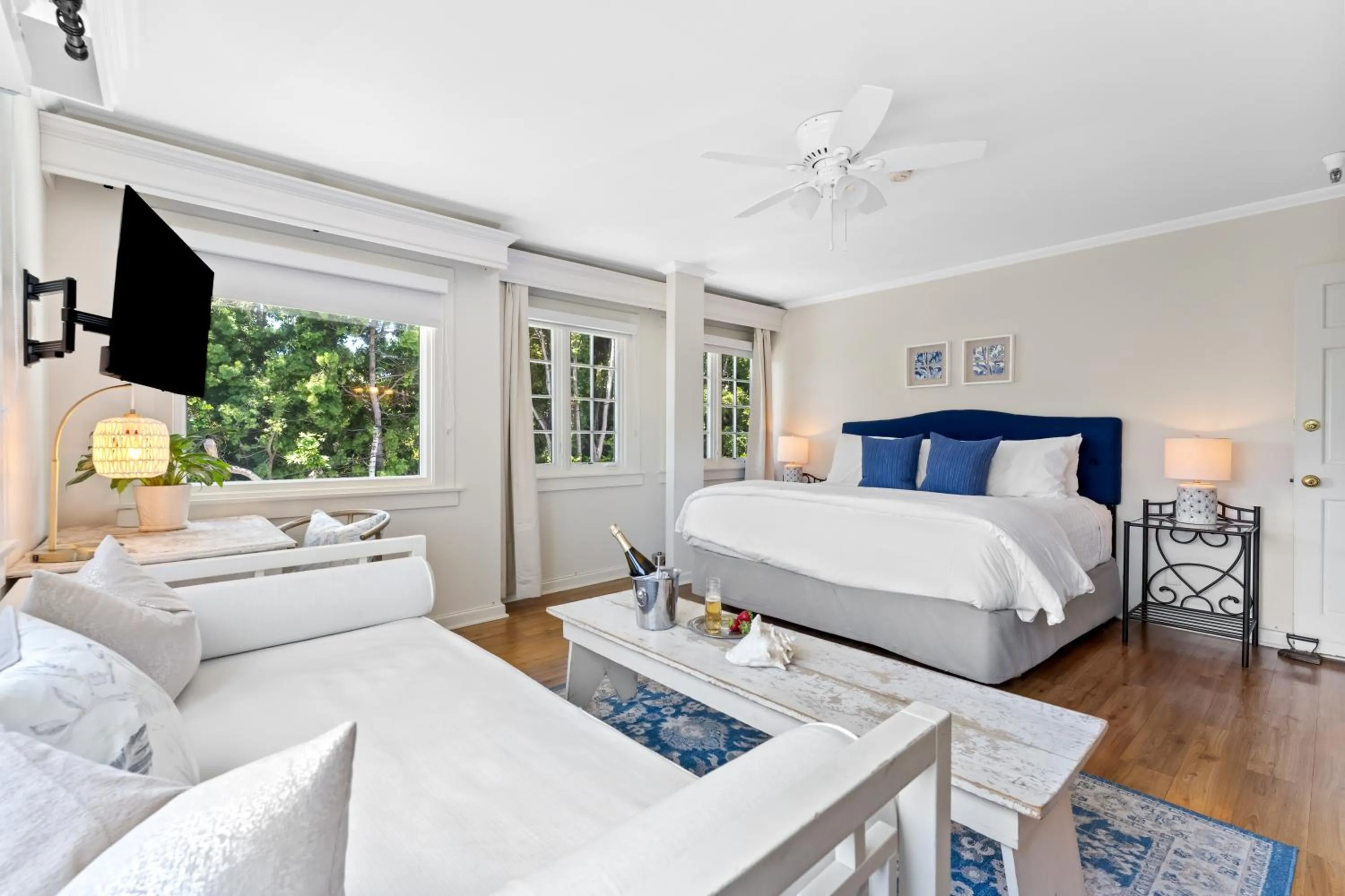 Bed in Channel Road Inn, A Four Sisters Inn