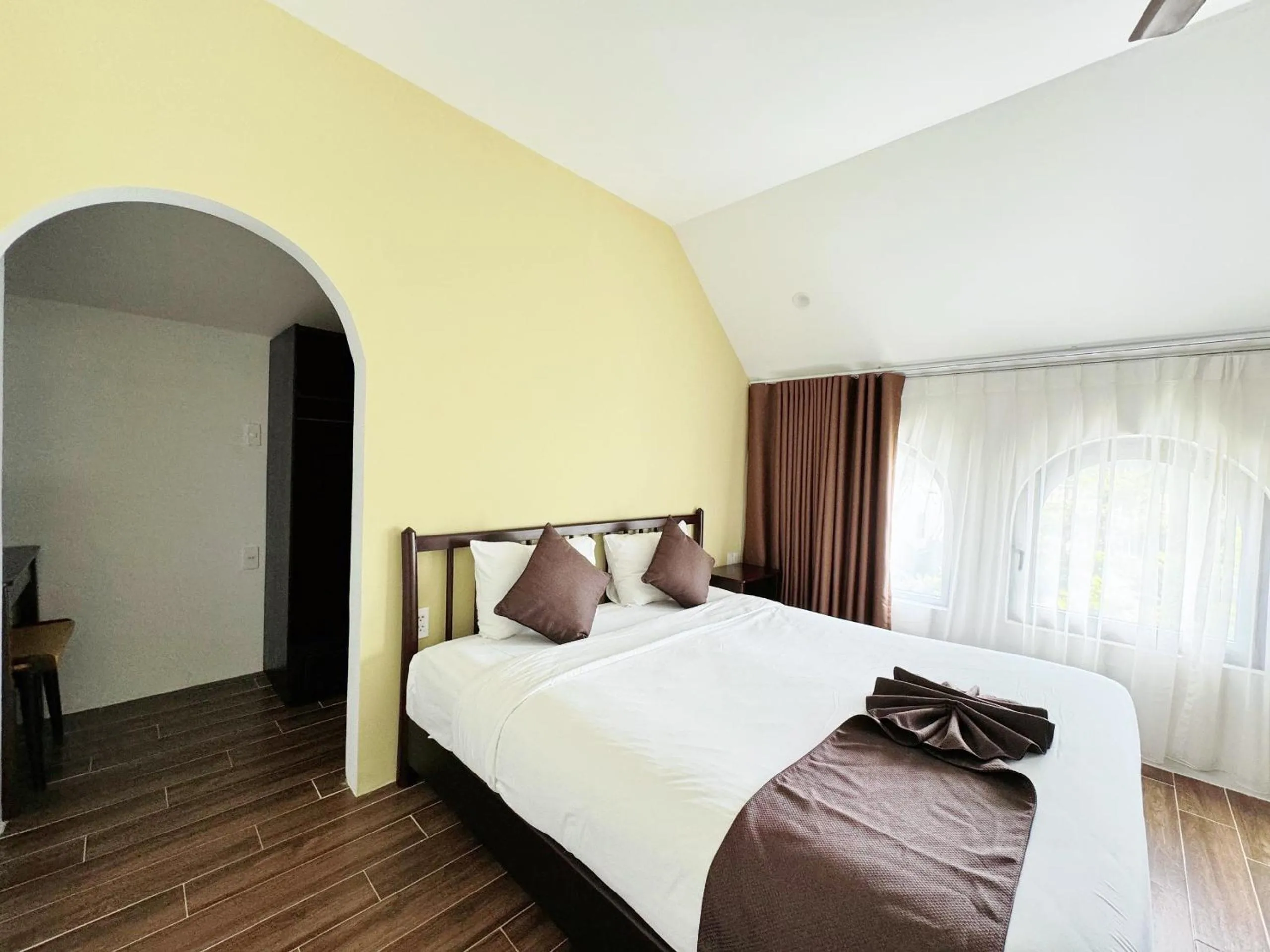 Bedroom, Bed in KA VILLA - AN BANG BEACH, Free pick up 3 nights