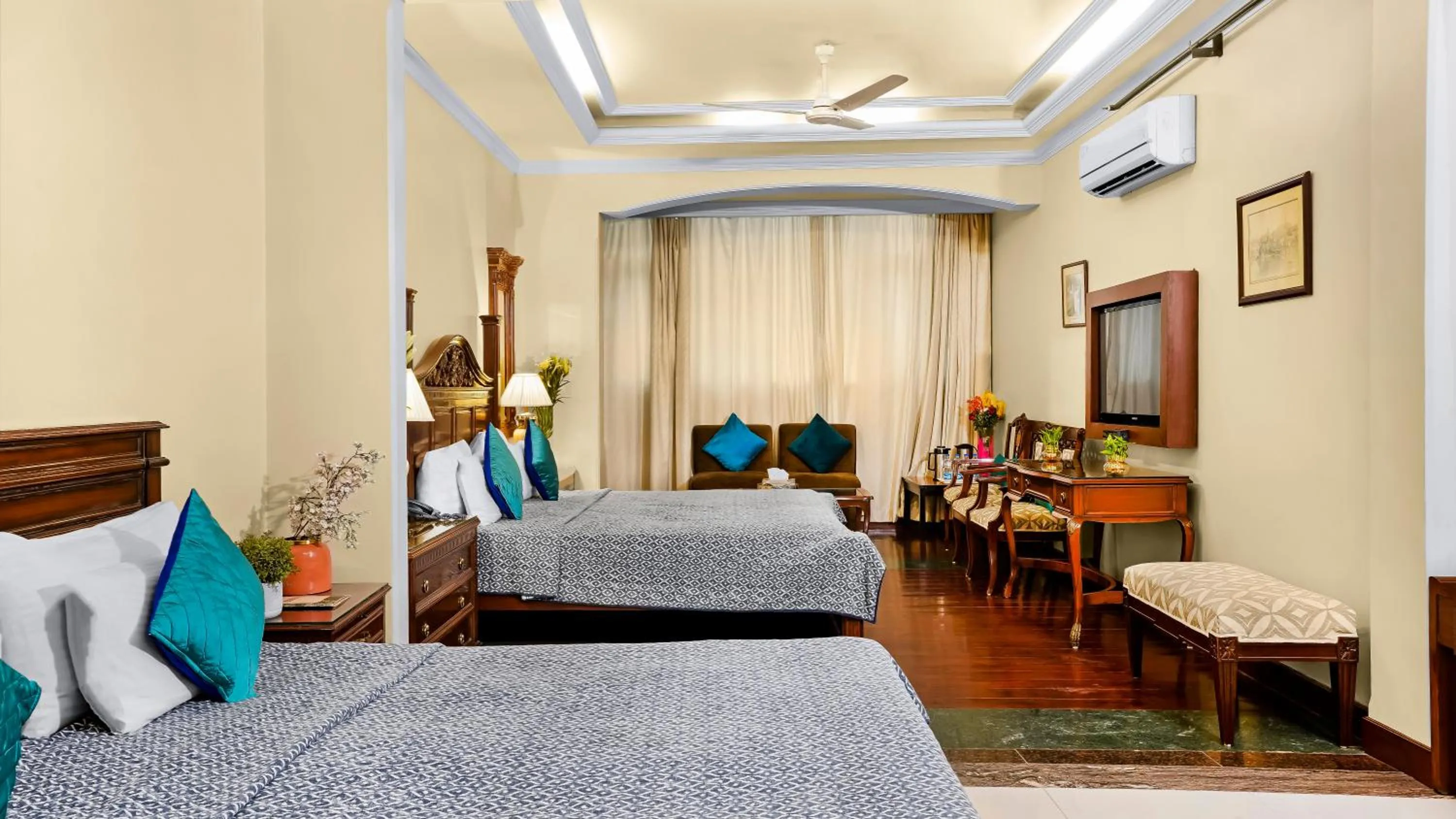 Bedroom, Bed in Hotel Ajanta - Colonial Charm Award Winning Luxury Hotel in the Heart of the City