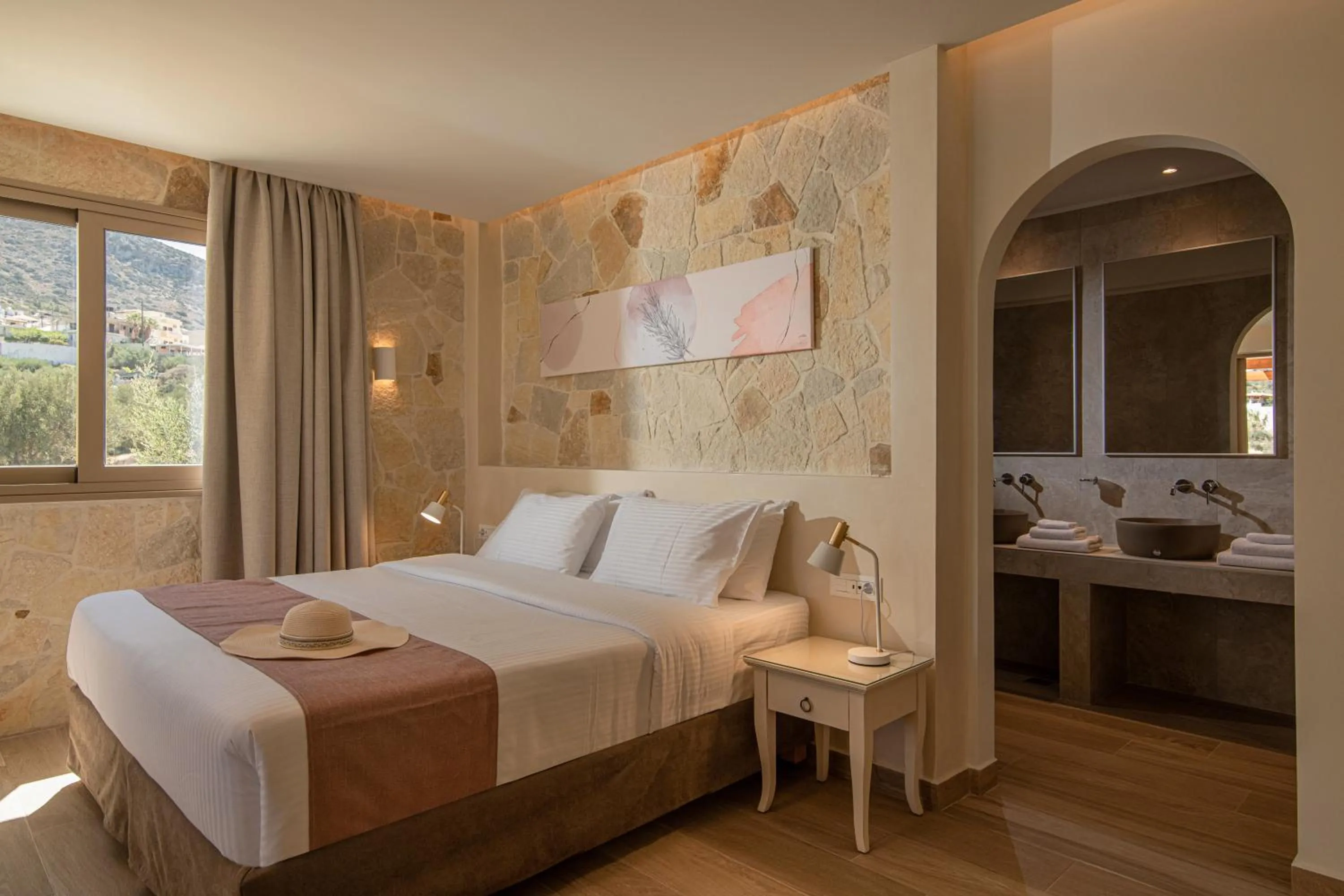 Bed in Lofos Apartments