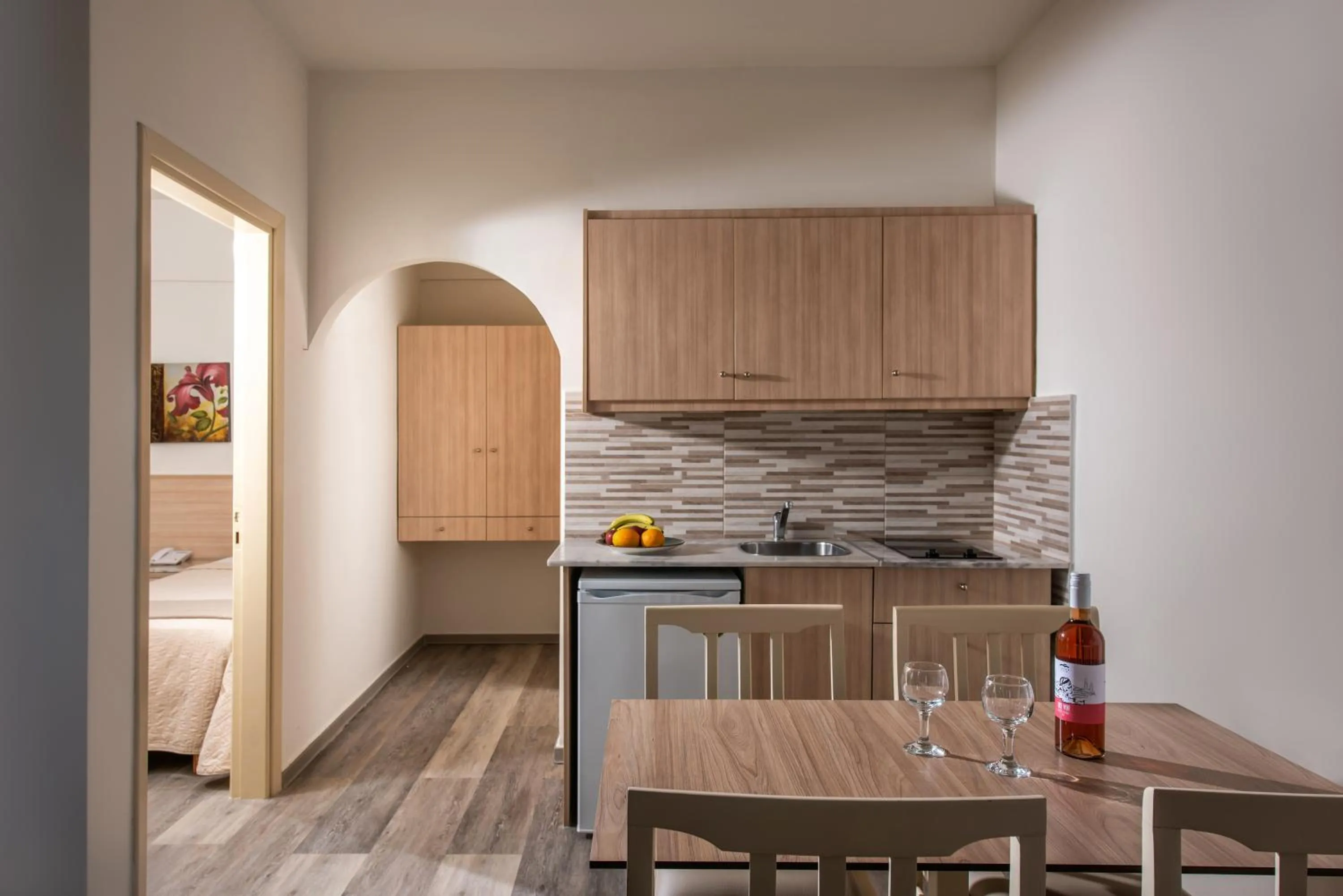 kitchen in Lofos Apartments