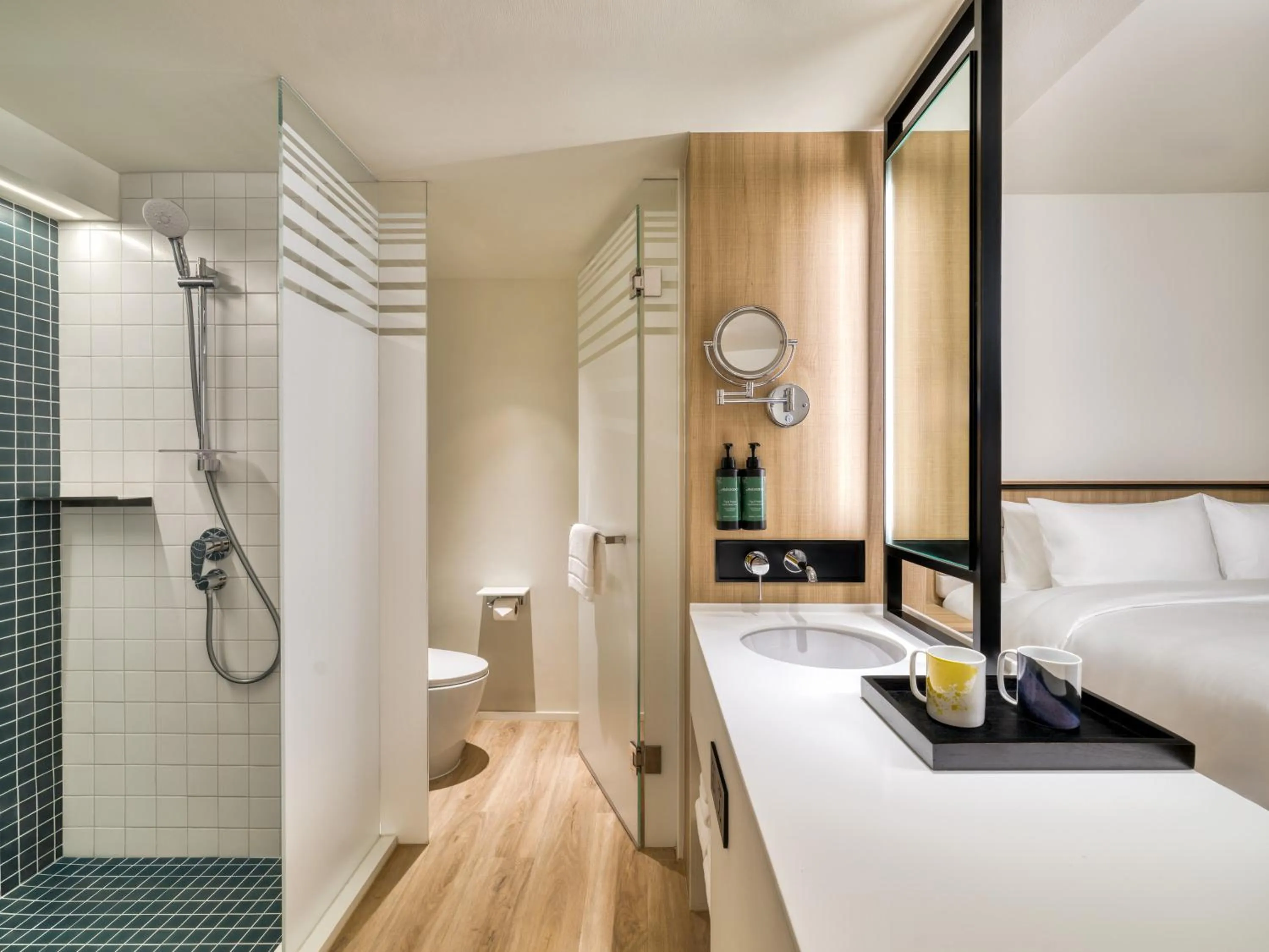 Bathroom, Bed in voco Bangkok Surawong by IHG