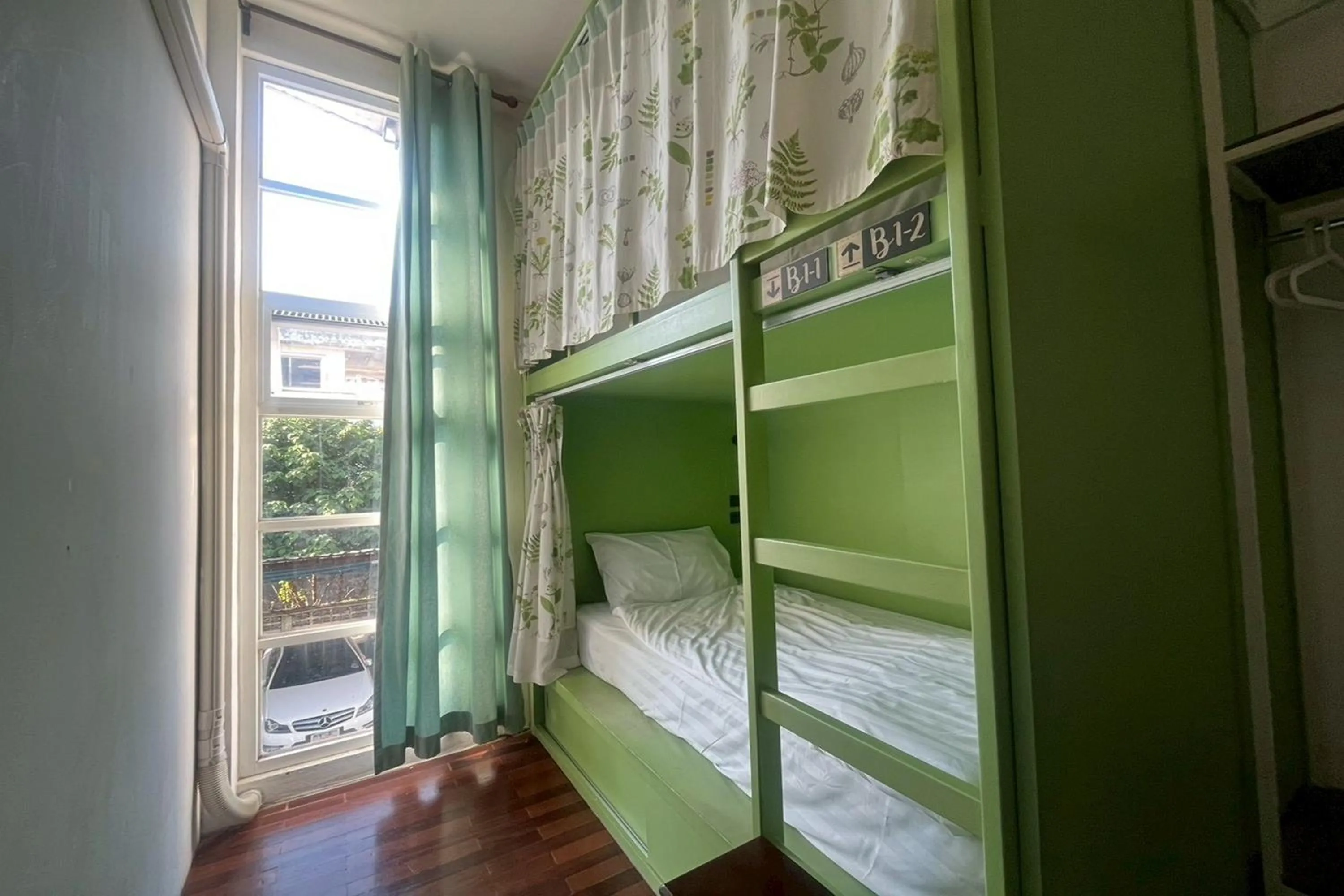 Bedroom, Bed in Memmoth Cafe & Hostel in Lampang