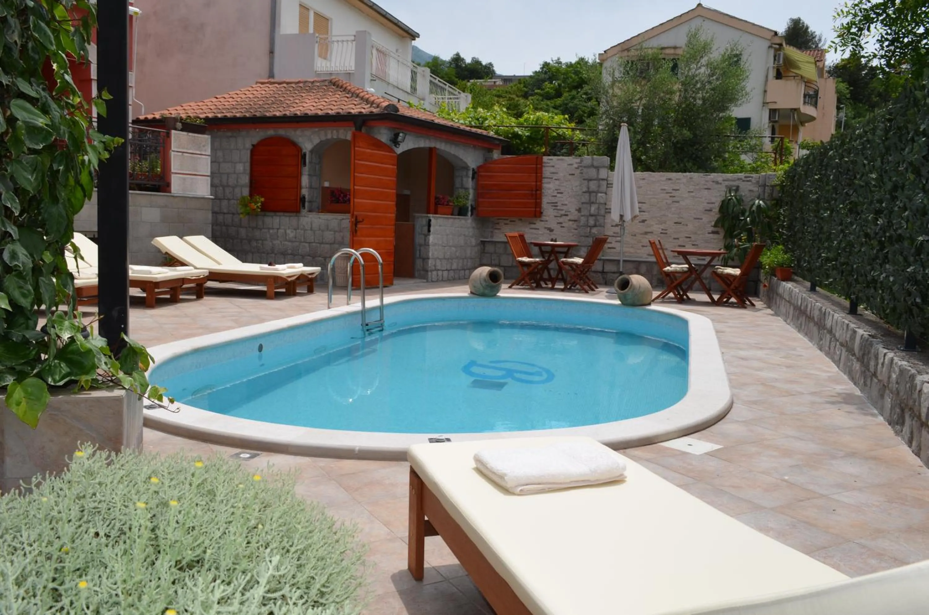 Swimming pool in Apartments Bogdanovic