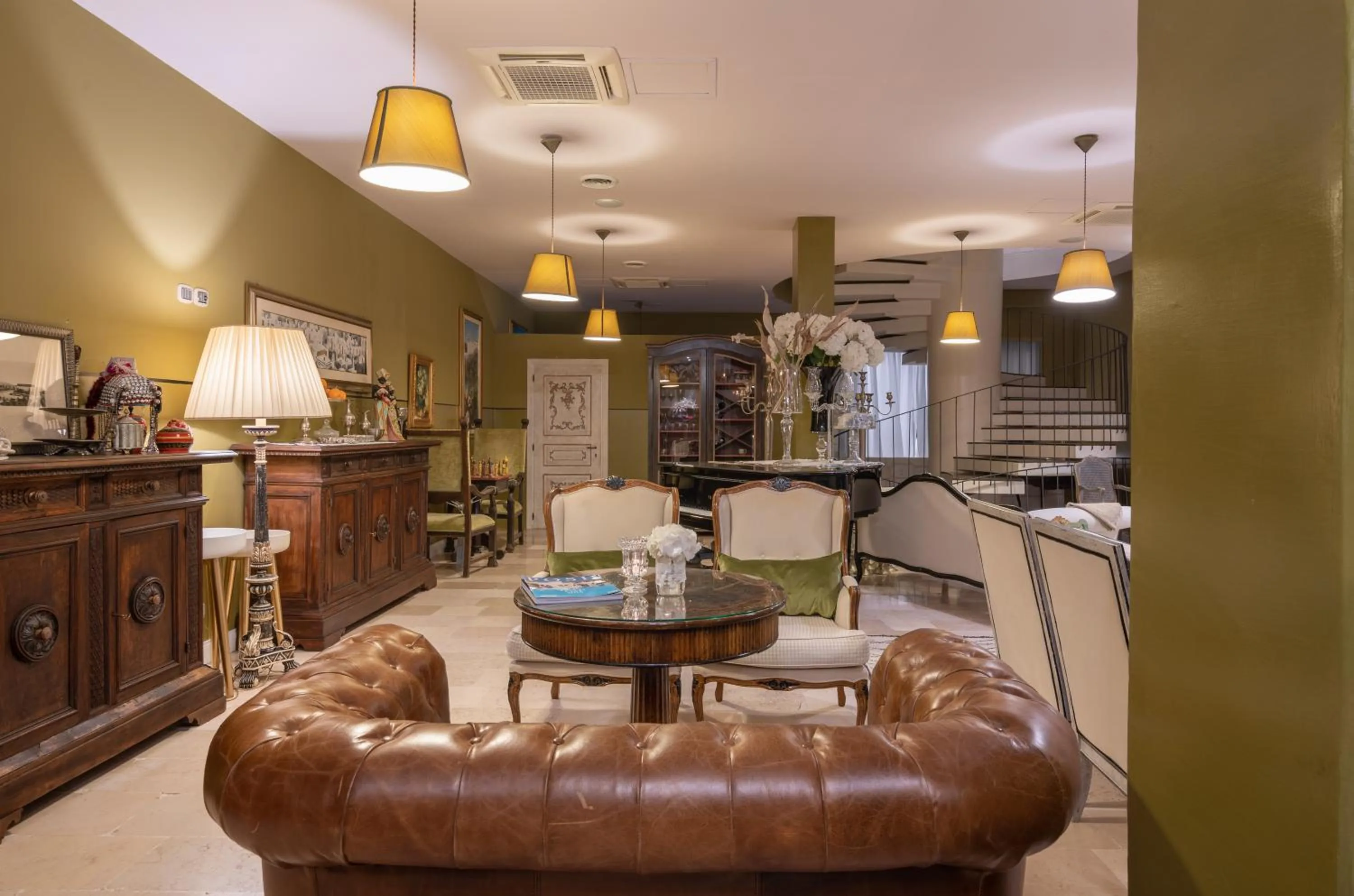 Lobby or reception in La Locanda Del Carrubo