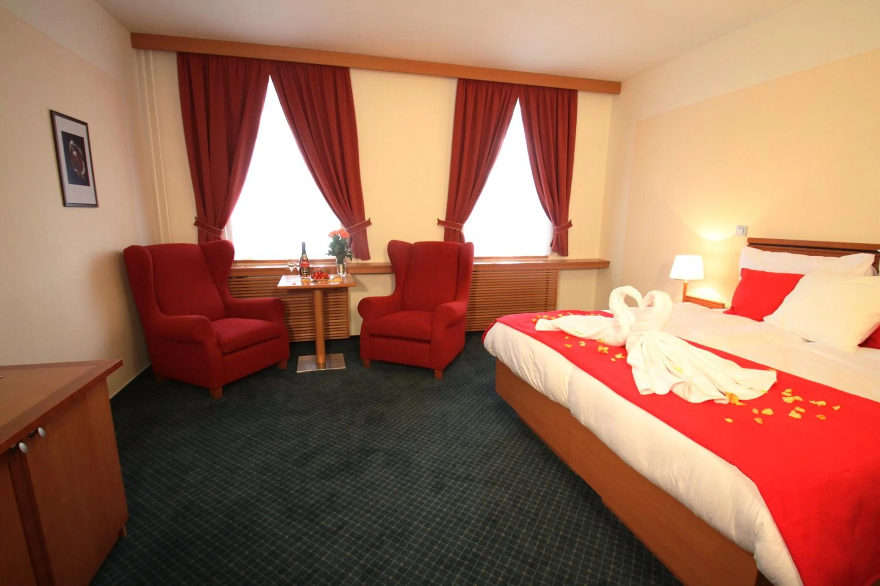 Bedroom in Hotel Slovan