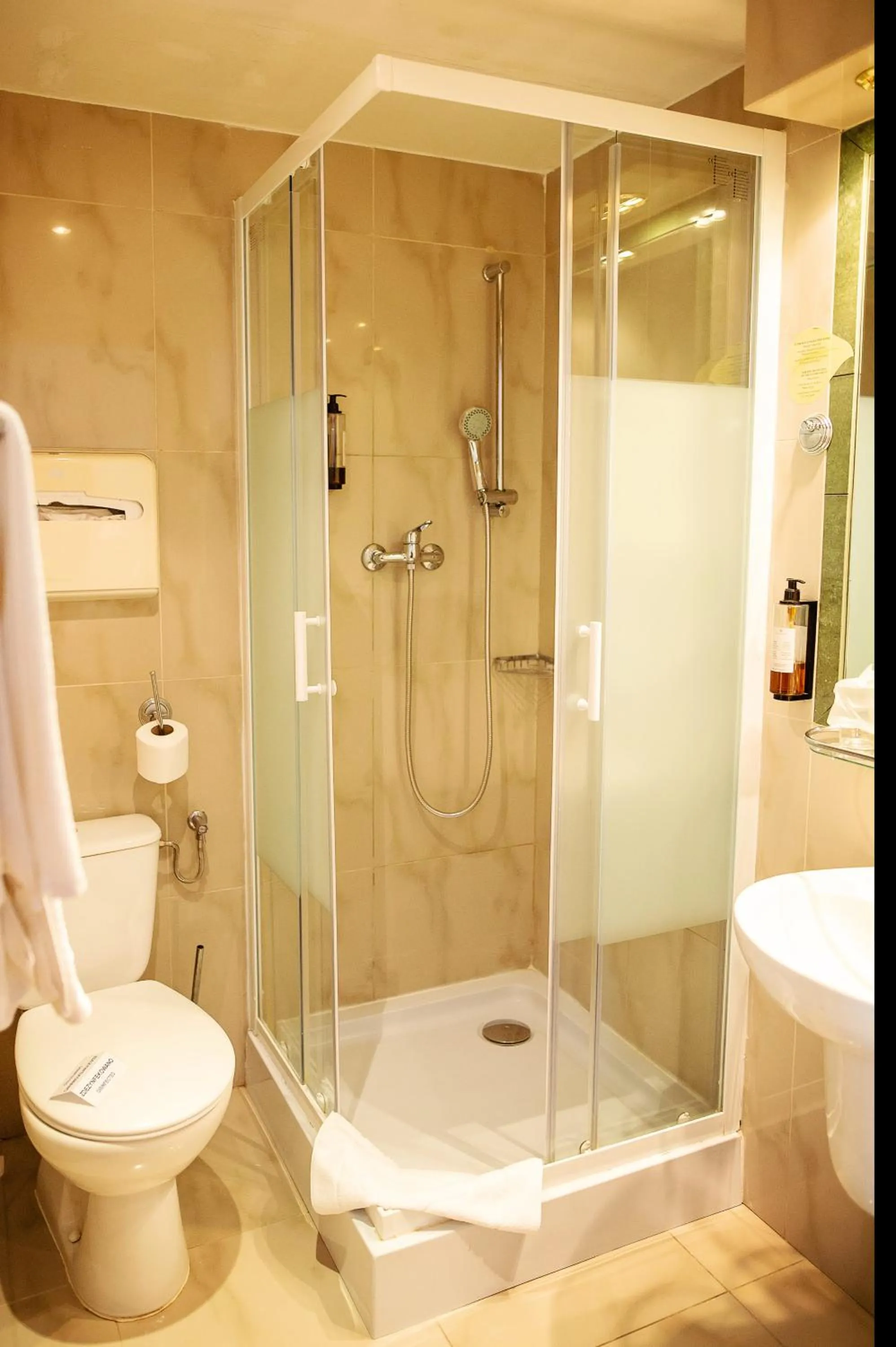 Shower in Pietrak Hotel