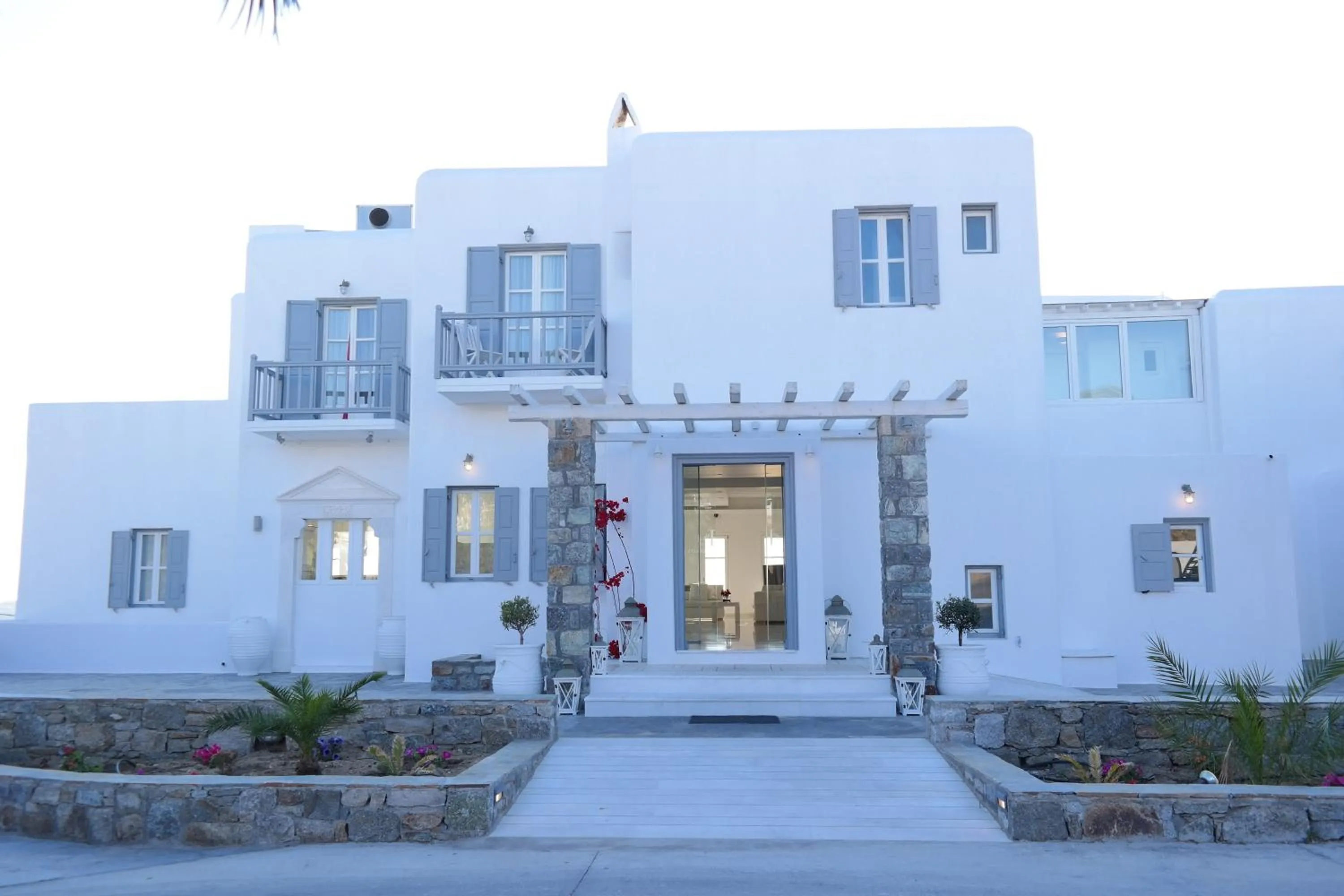 Facade/entrance in Hermes Mykonos Hotel