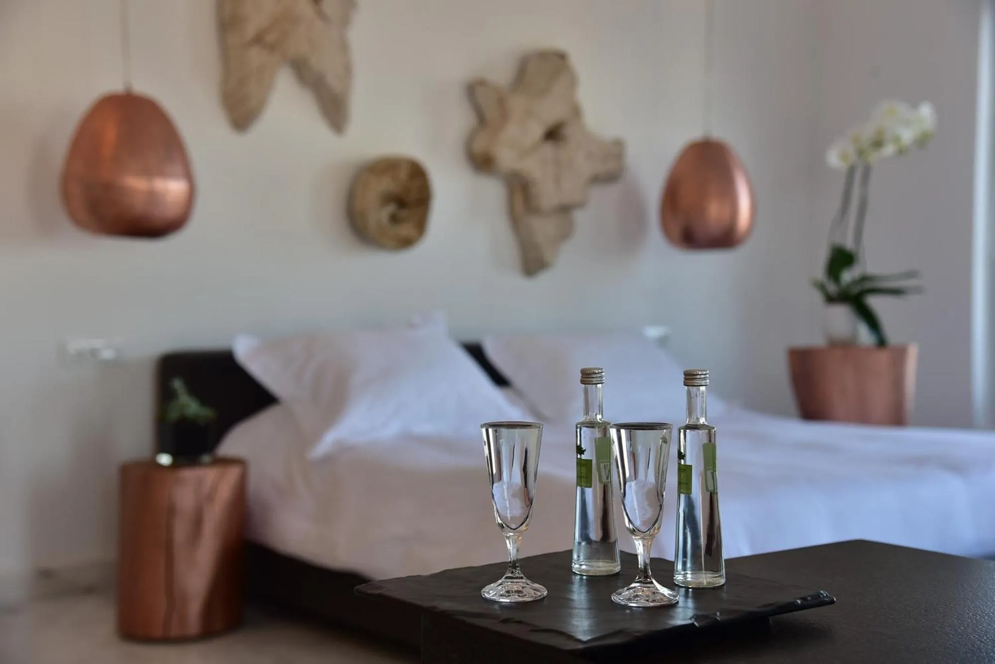 Bedroom in Hermes Mykonos Hotel