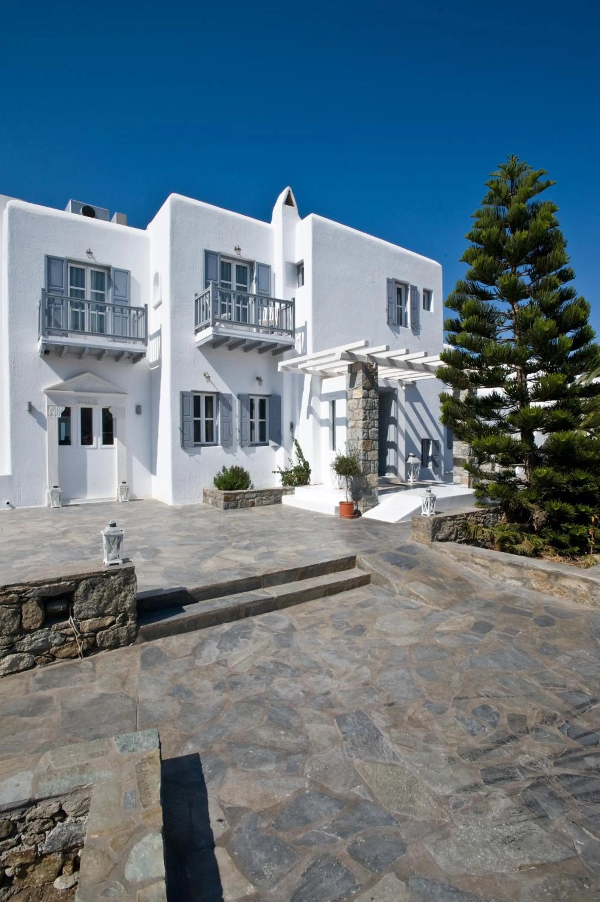 Facade/entrance in Hermes Mykonos Hotel