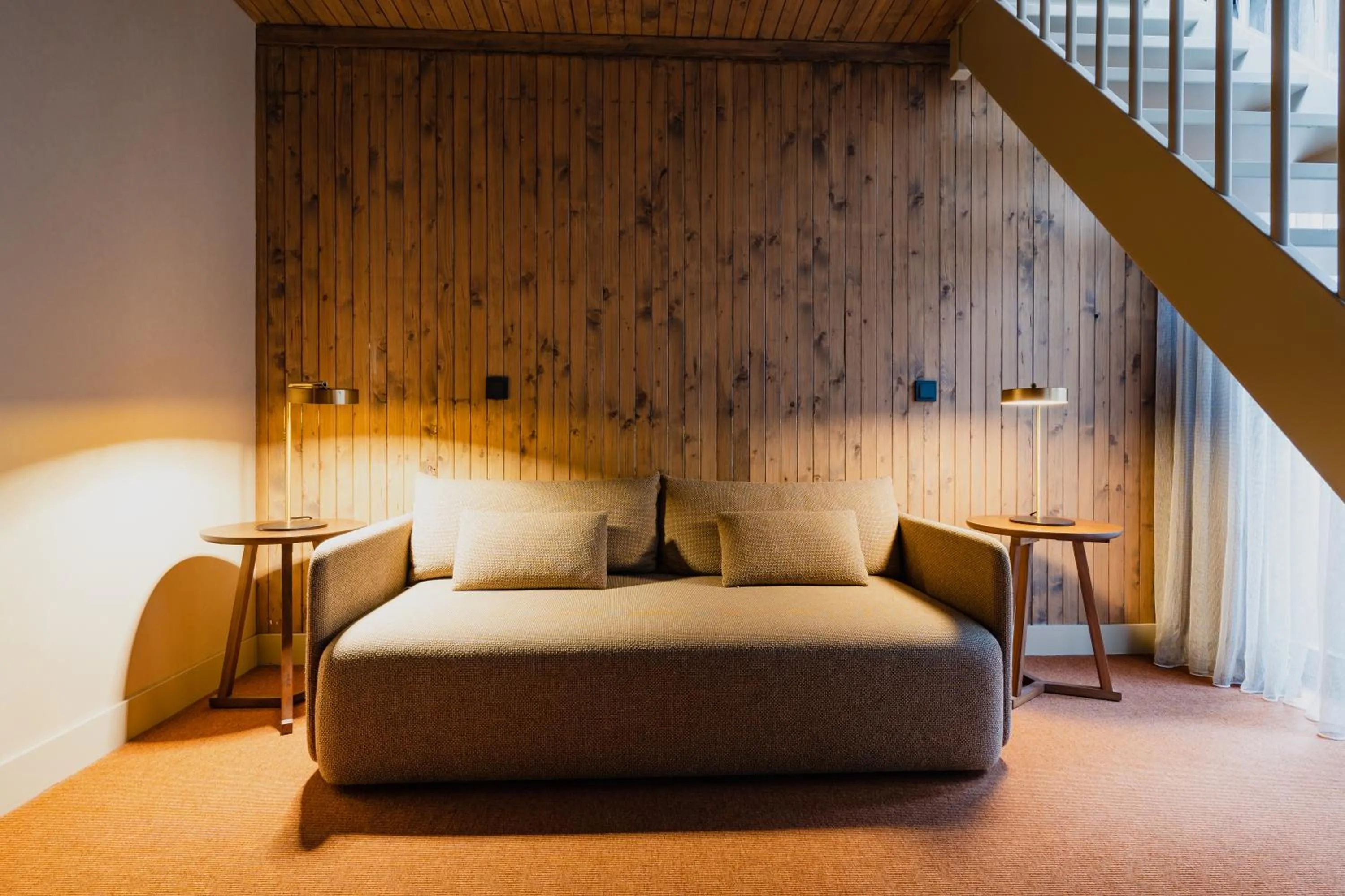 Living room, Bed in Hotel van de Vijsel