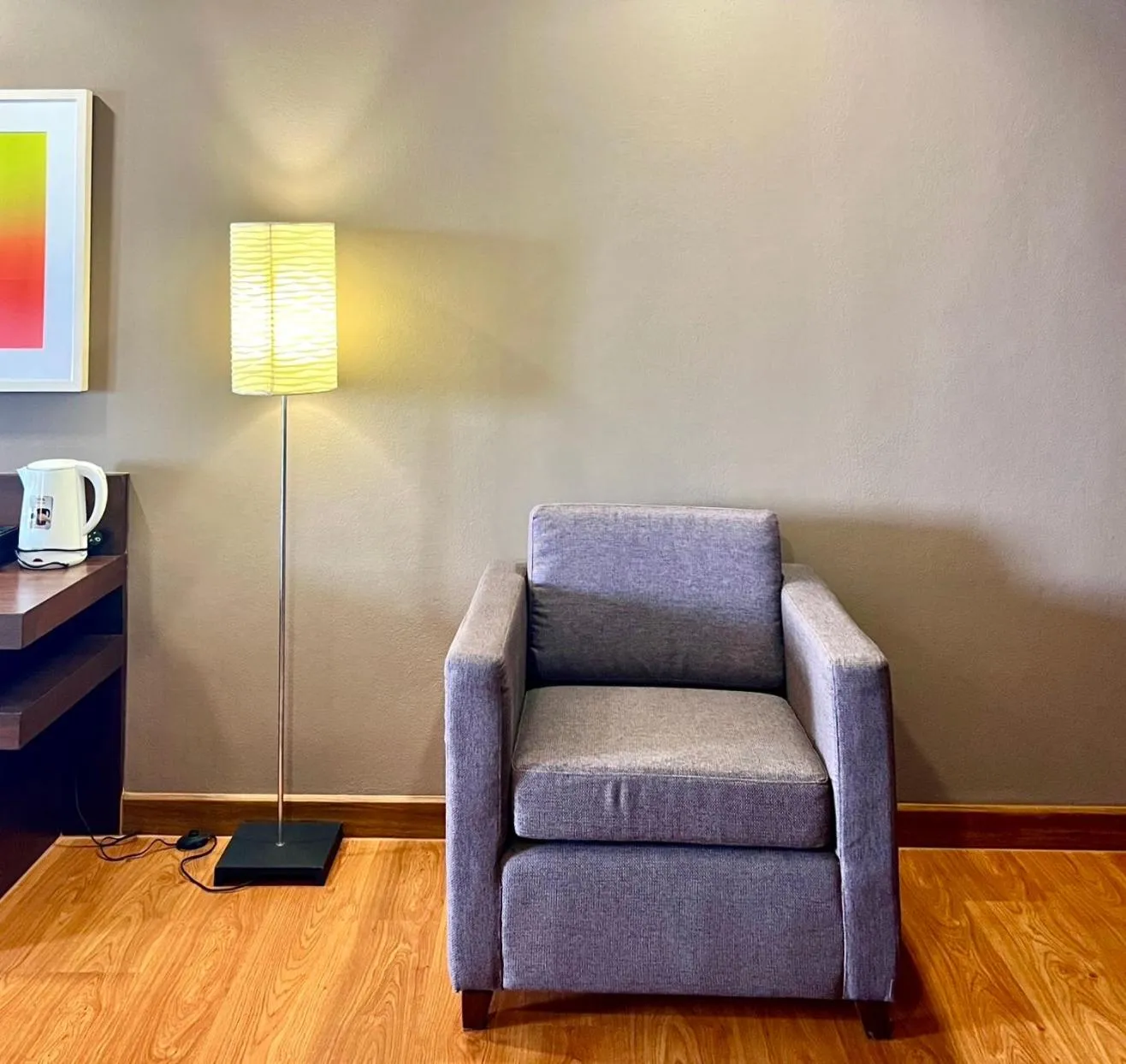 Seating area in BU Place Hotel