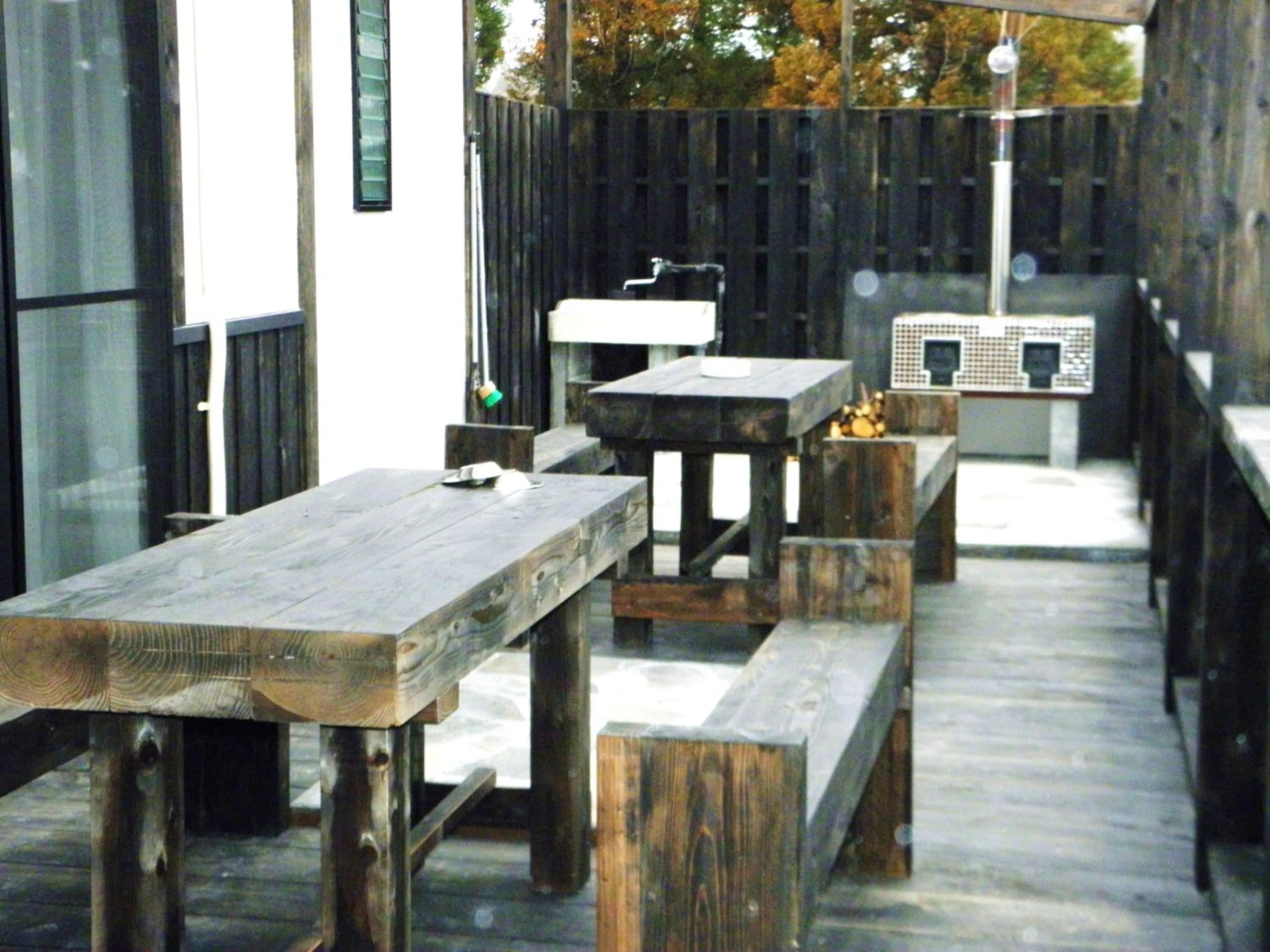 Balcony/Terrace in Kurokawa Mori no Cottage
