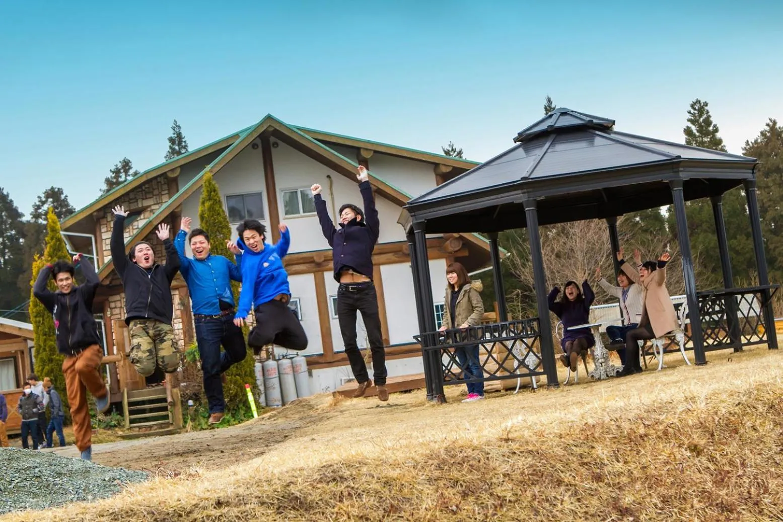 Facade/entrance in Kurokawa Mori no Cottage