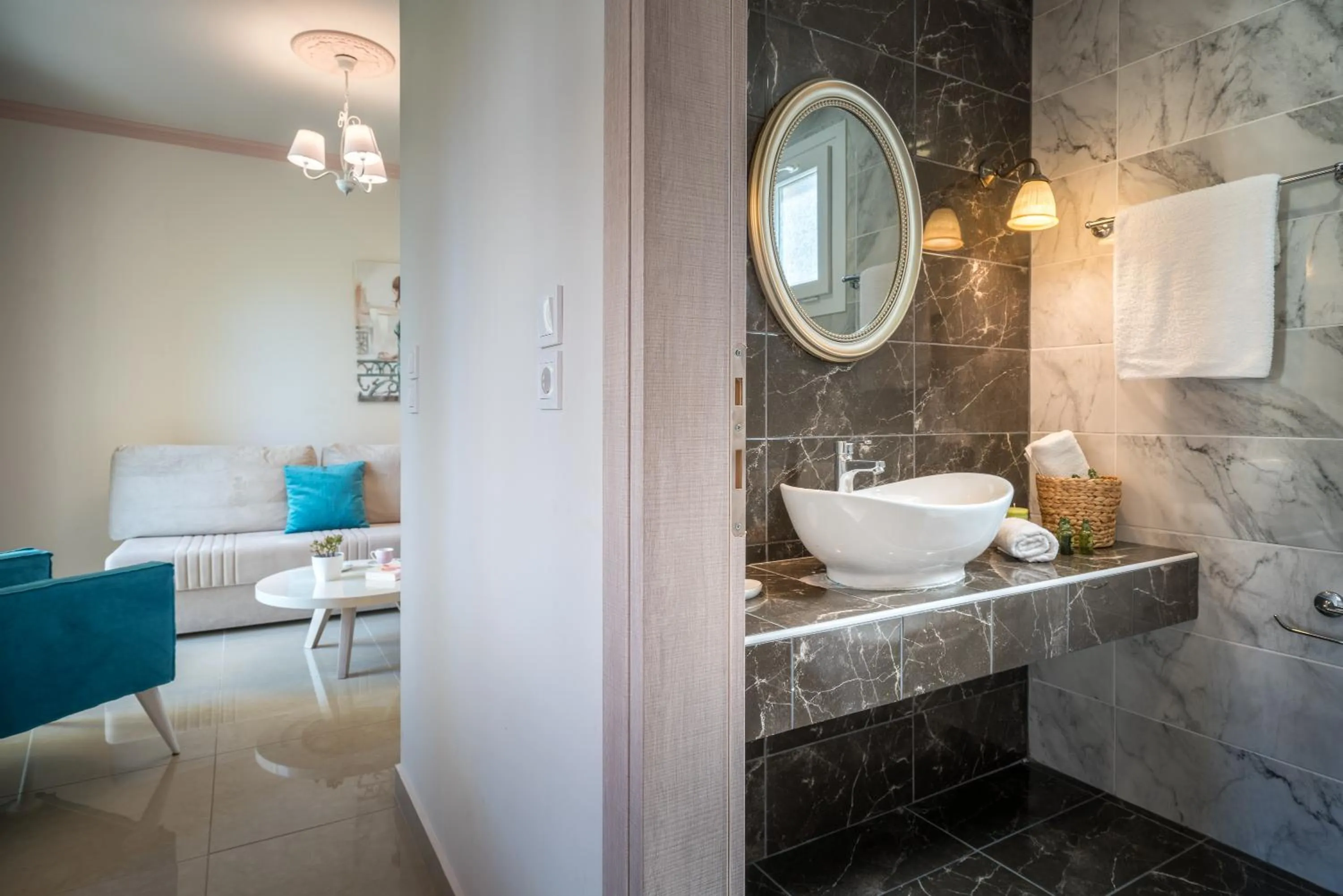 Bathroom in Aeolos Boutique Hotel & Suites