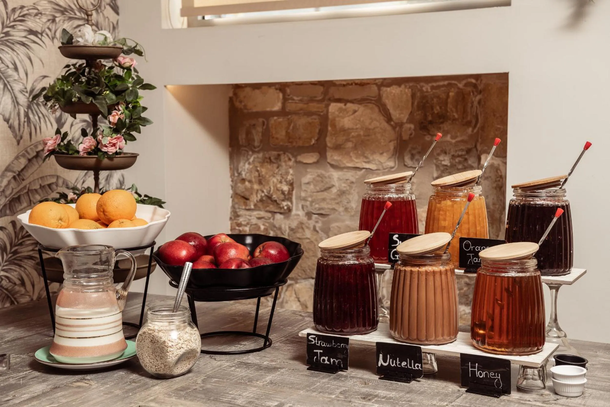 Buffet breakfast in Aeolos Boutique Hotel & Suites