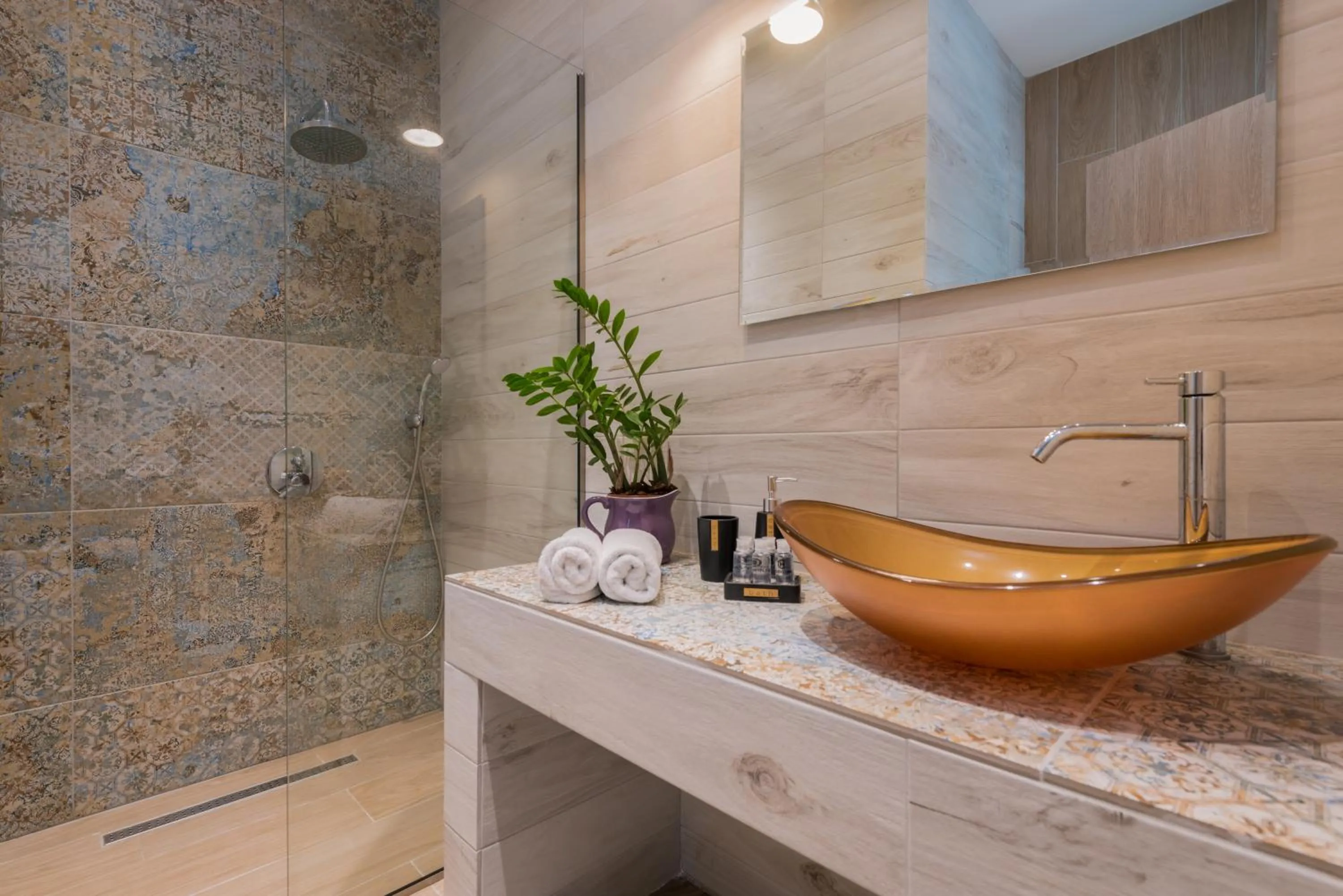 Bathroom in Aeolos Boutique Hotel & Suites