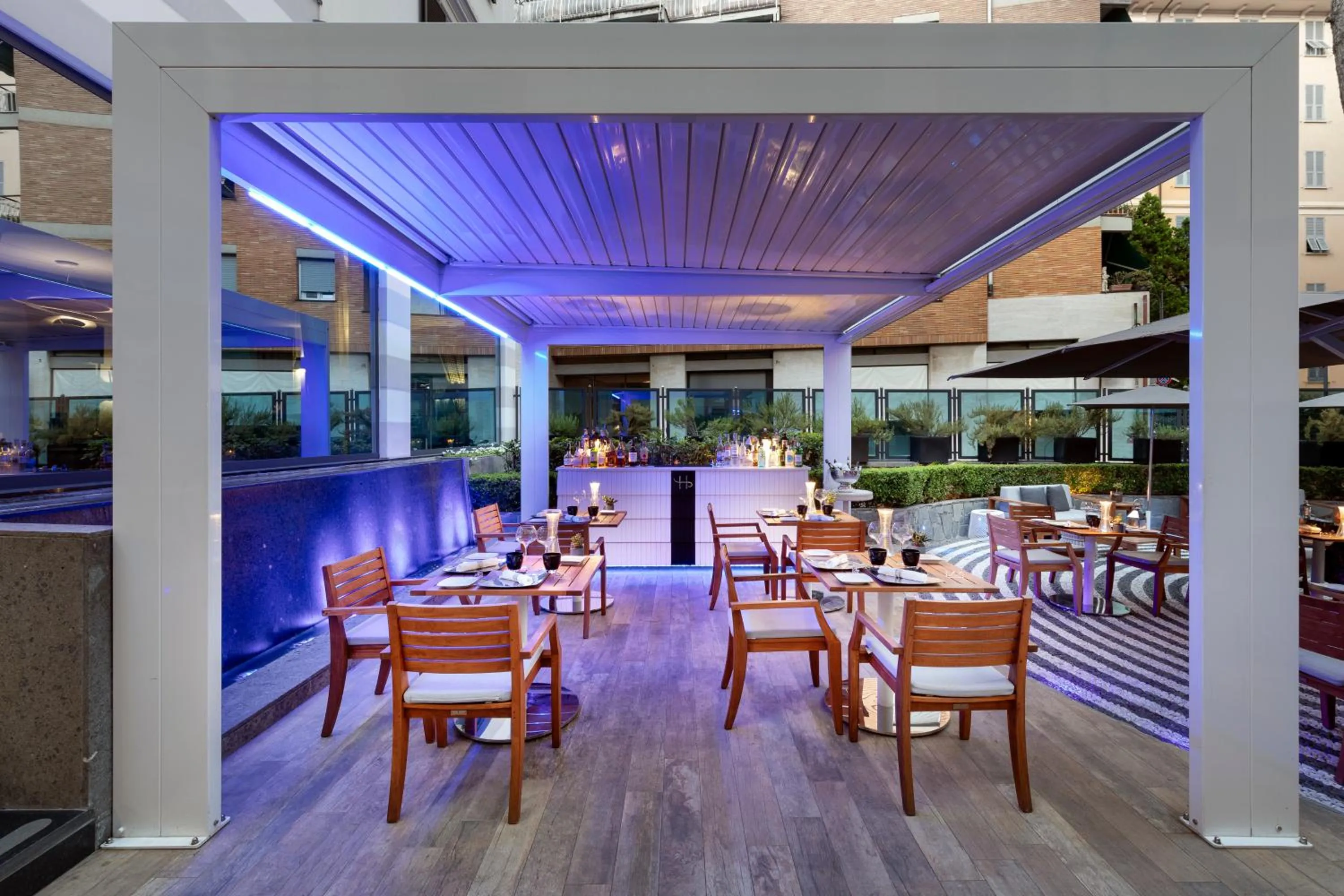 Patio in LHP Hotel Santa Margherita Palace & SPA