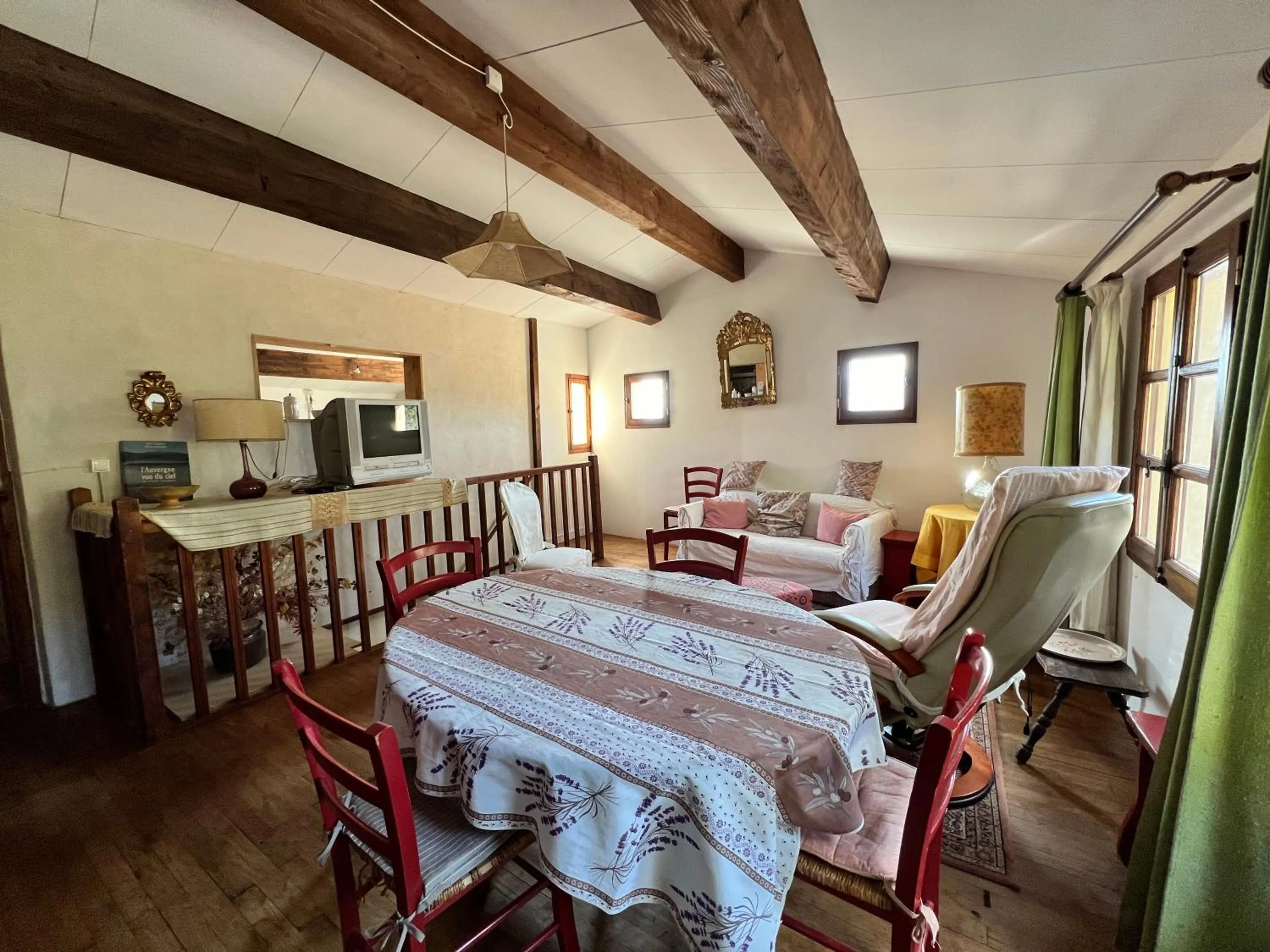 Living room, Bed in LES GITES D'ARDAILLERS