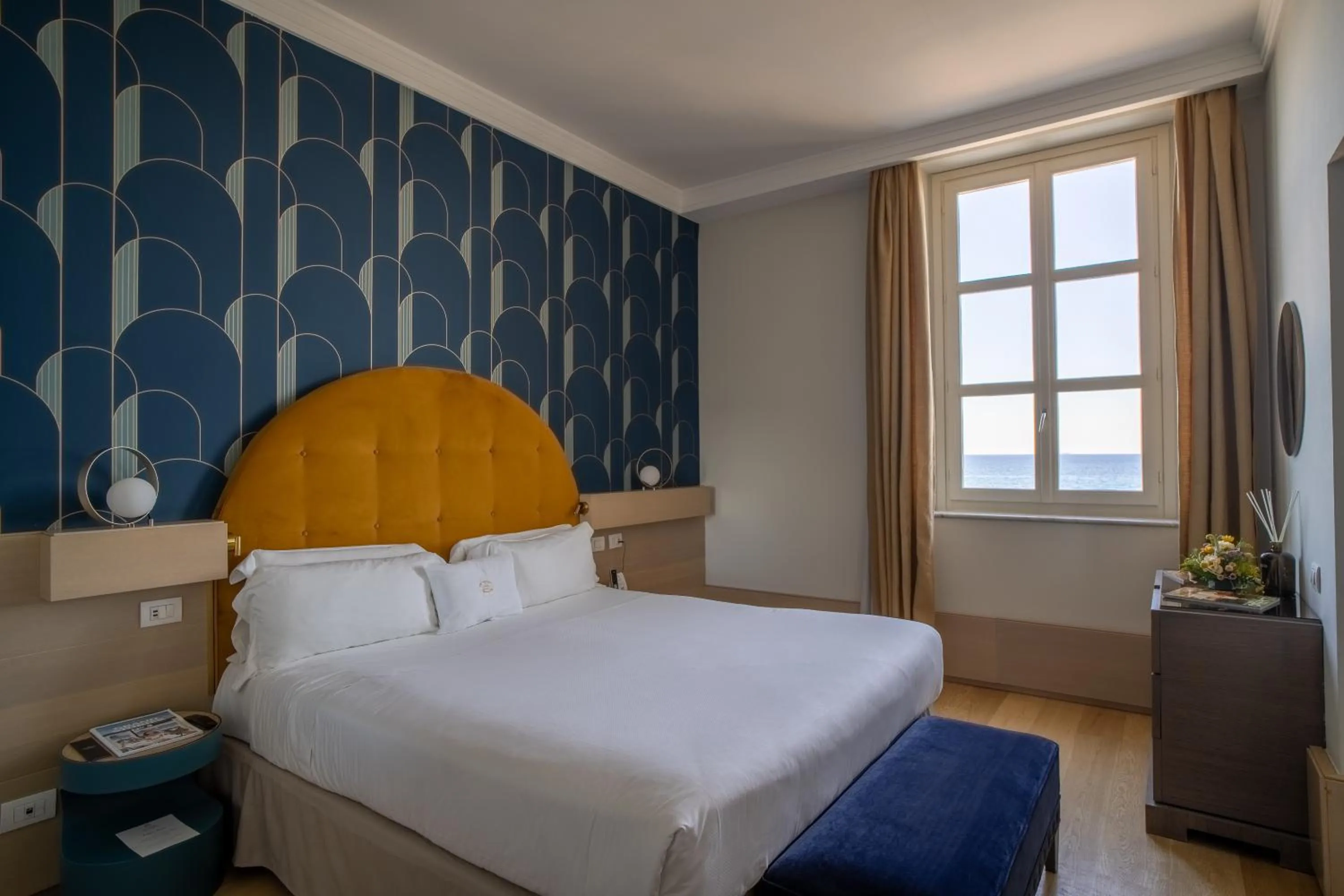 Bed in Grand Hotel Alassio Beach & Spa Resort - The Leading Hotels of the World