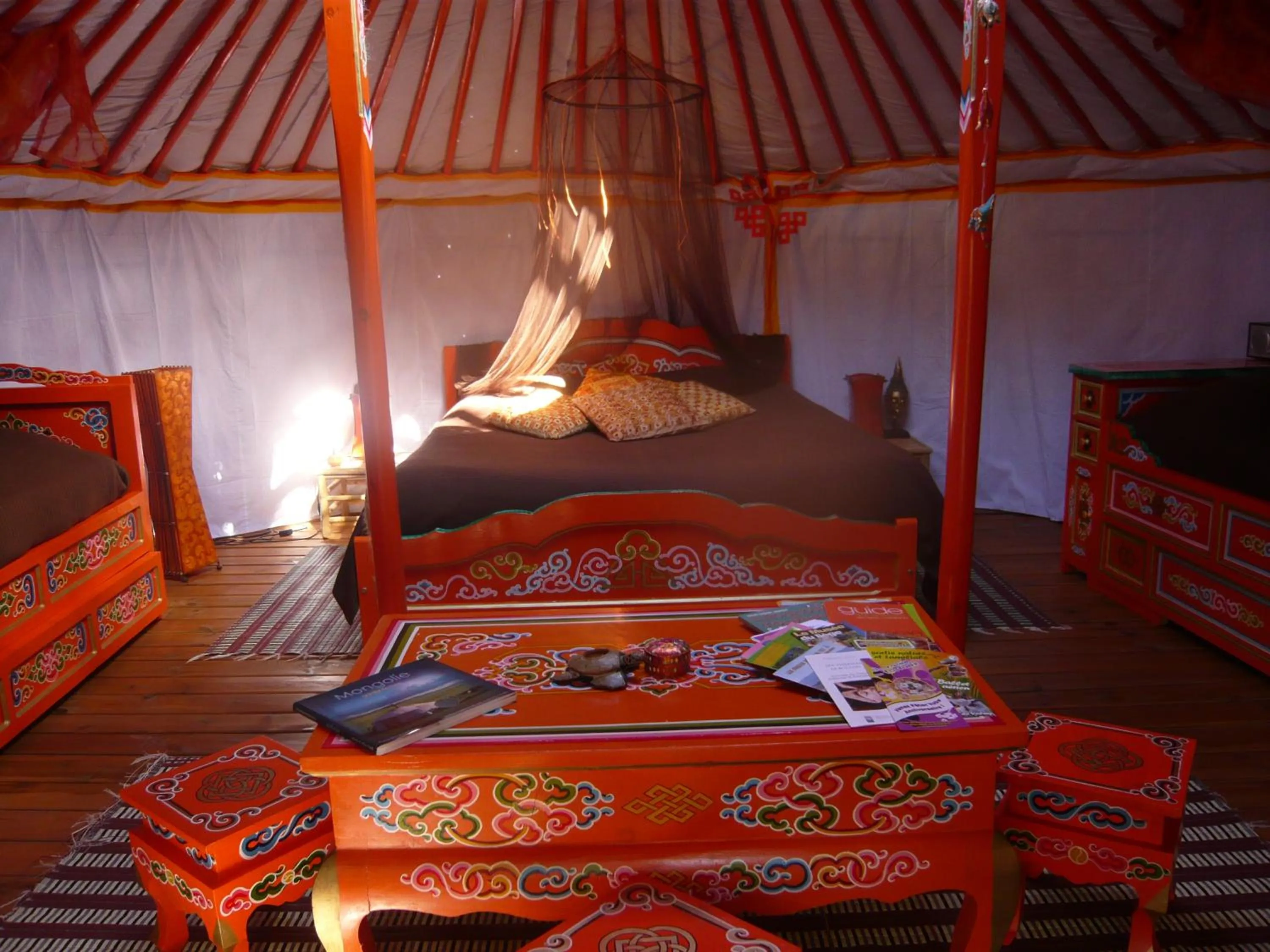 Bed in Au Soleil Mongol