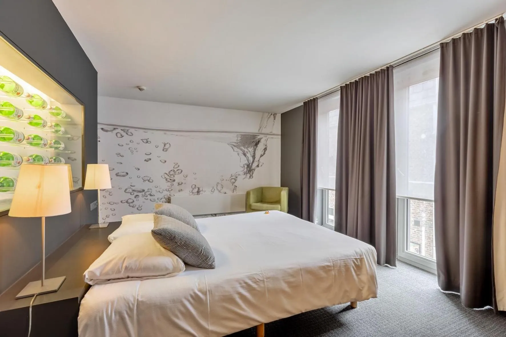 Bed in Hotel De Groene Hendrickx