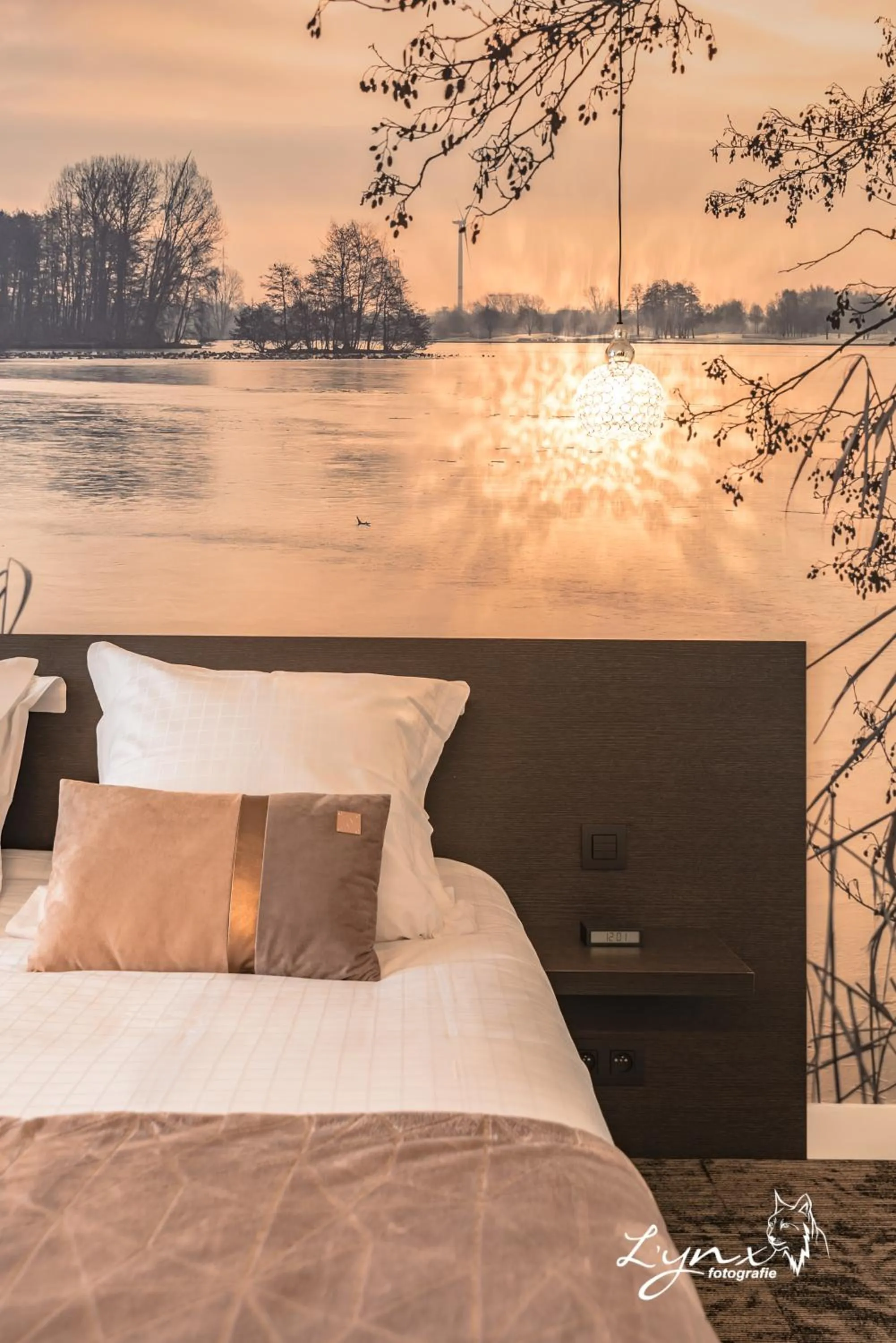 Decorative detail, Bed in De Vesten Comfort Lodge