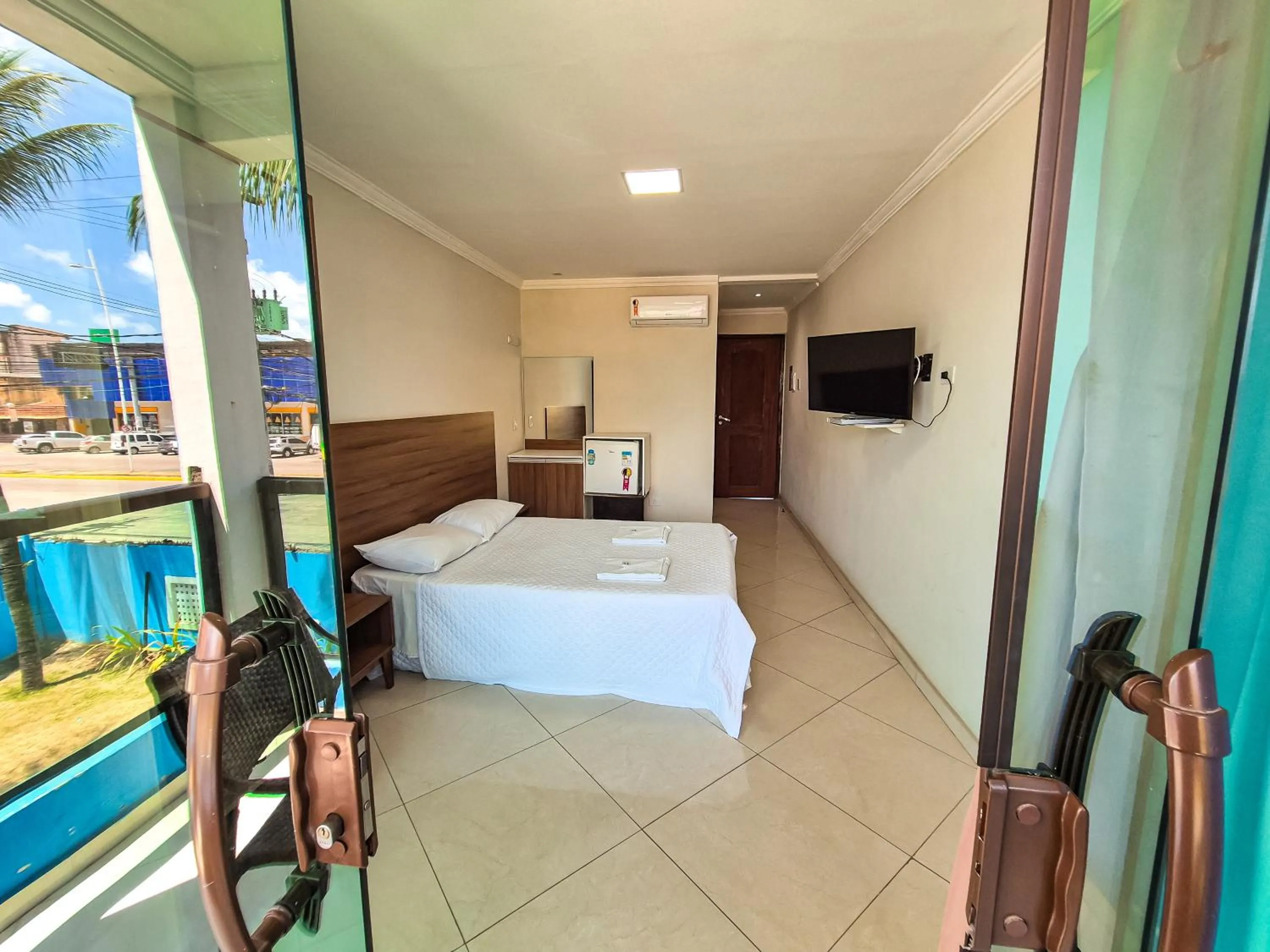 Bed in Pousada Morada Azul