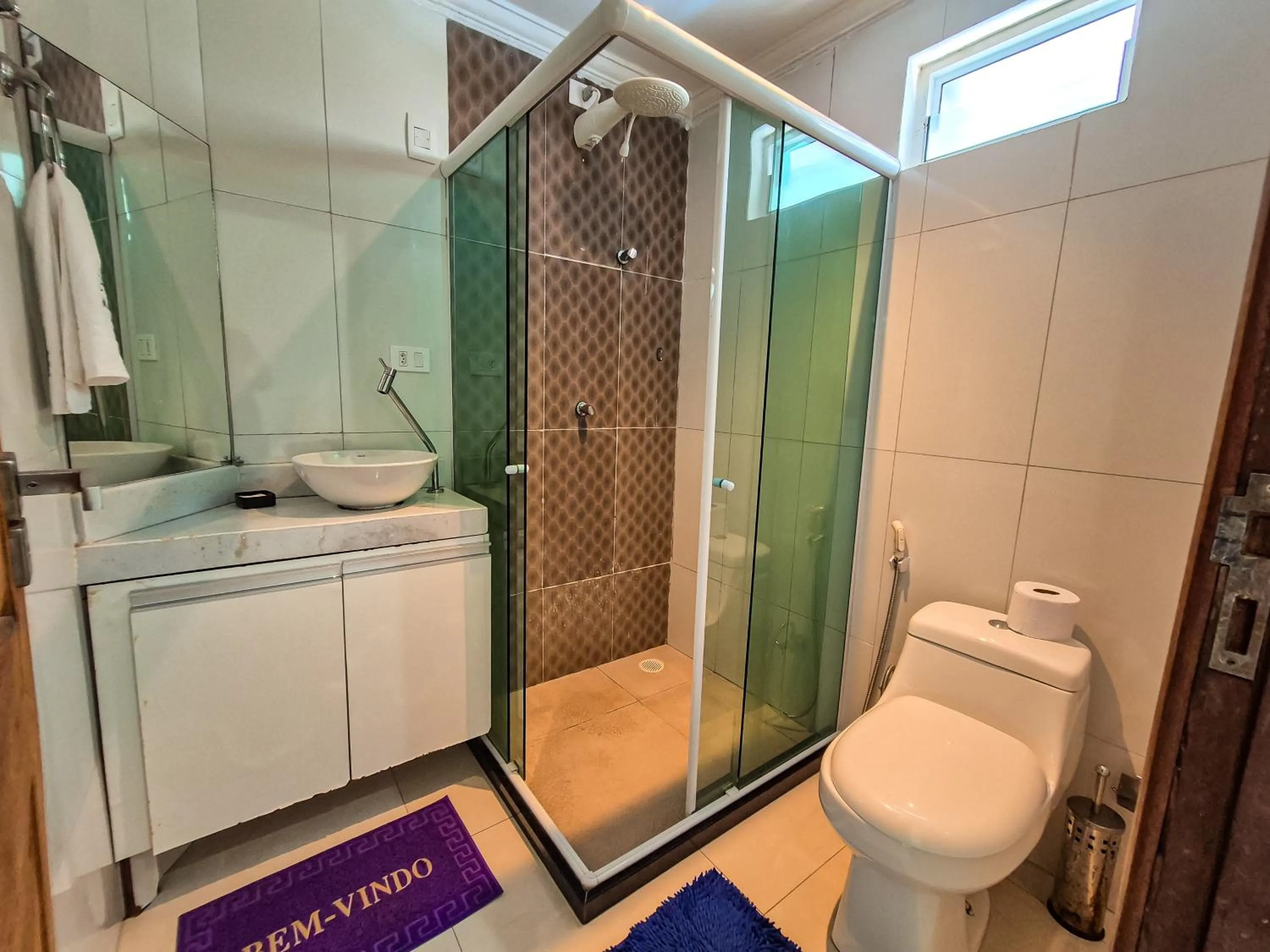 Shower in Pousada Morada Azul