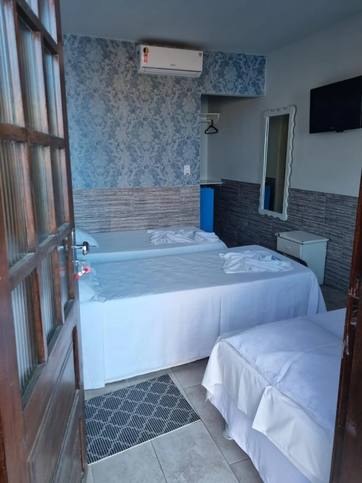 Bed in Pousada Morada Azul