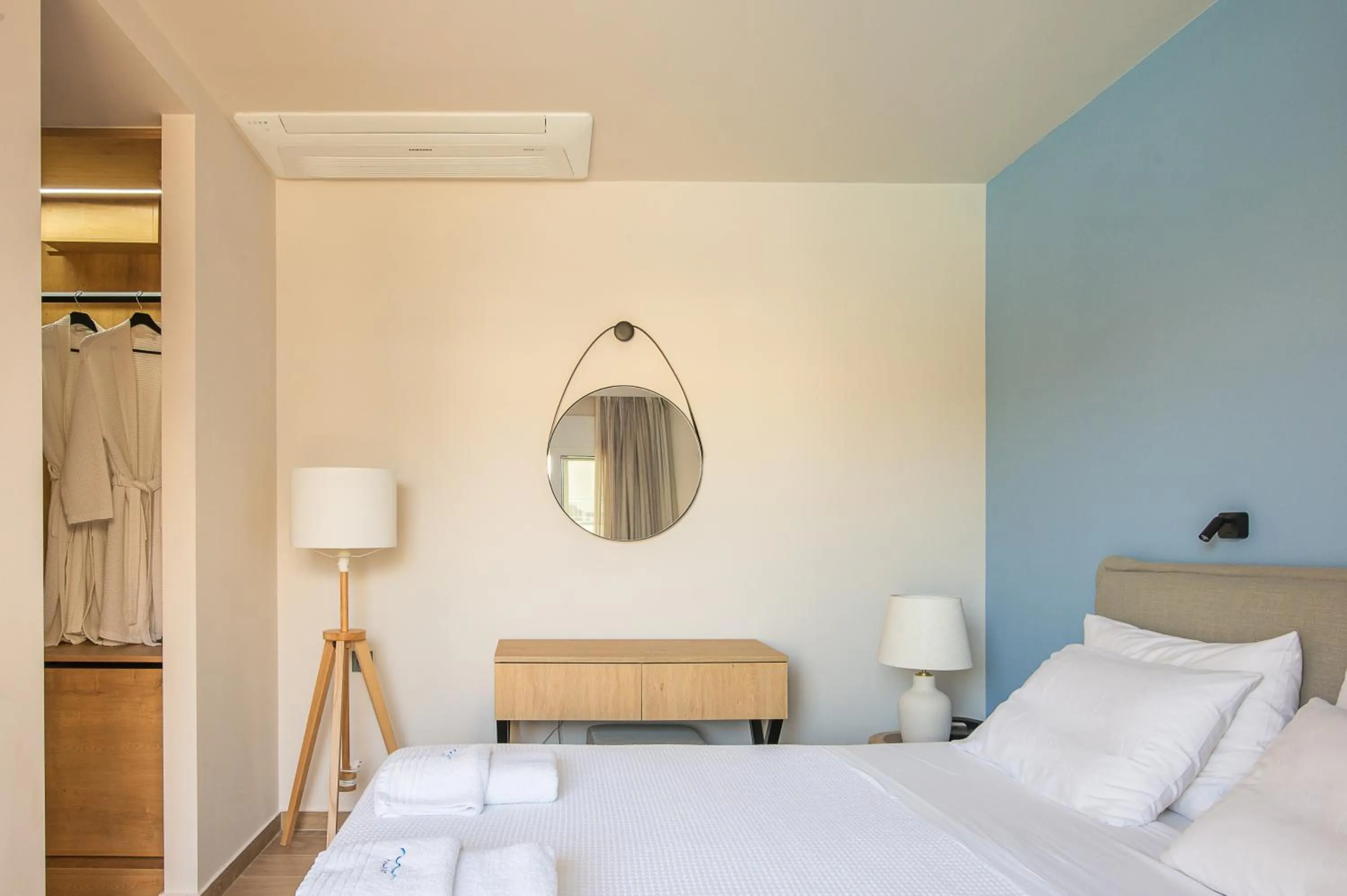 Bedroom, Bed in Almiriki Chios Rooms & Apartments