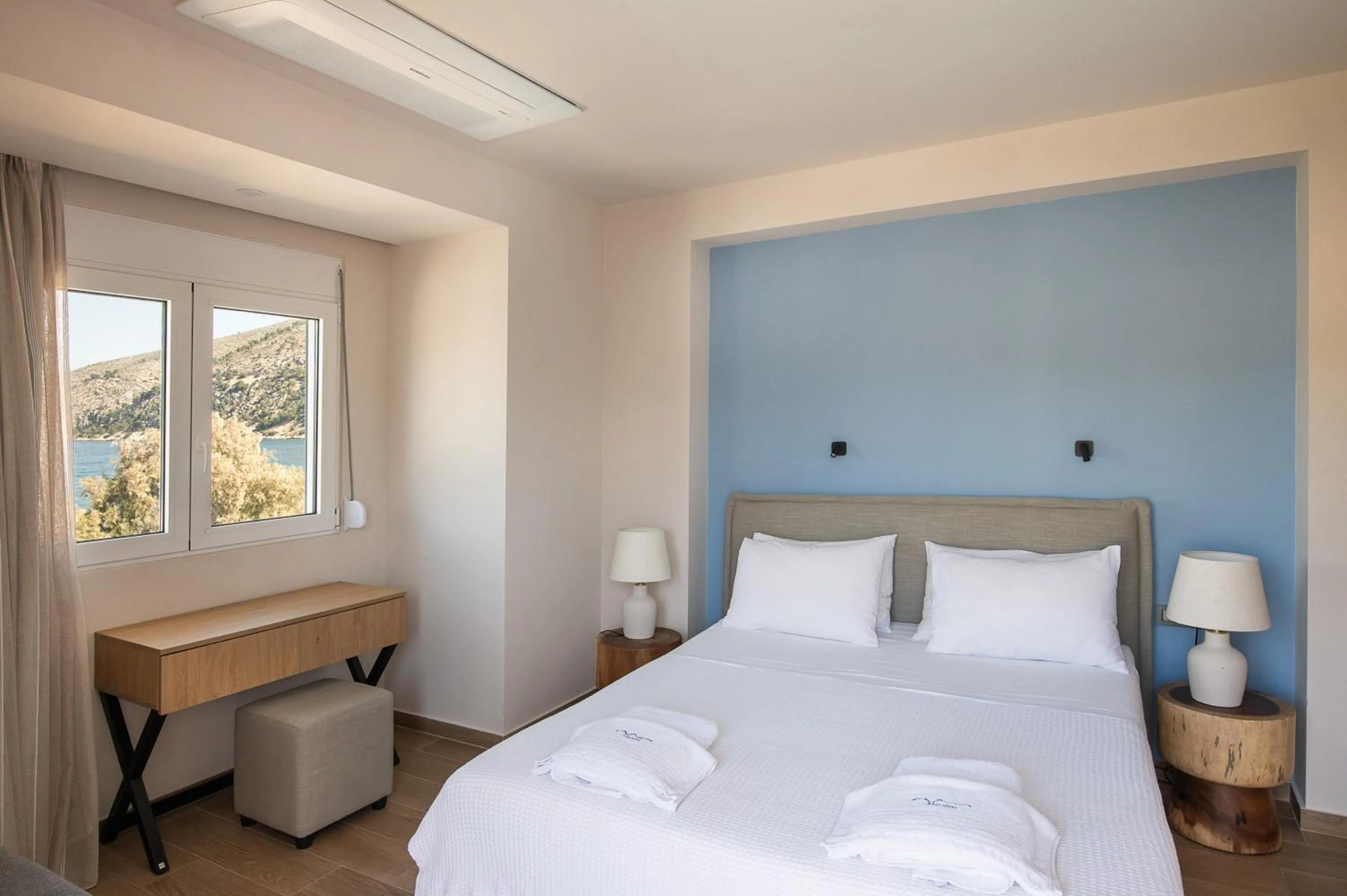 Bedroom, Bed in Almiriki Chios Rooms & Apartments